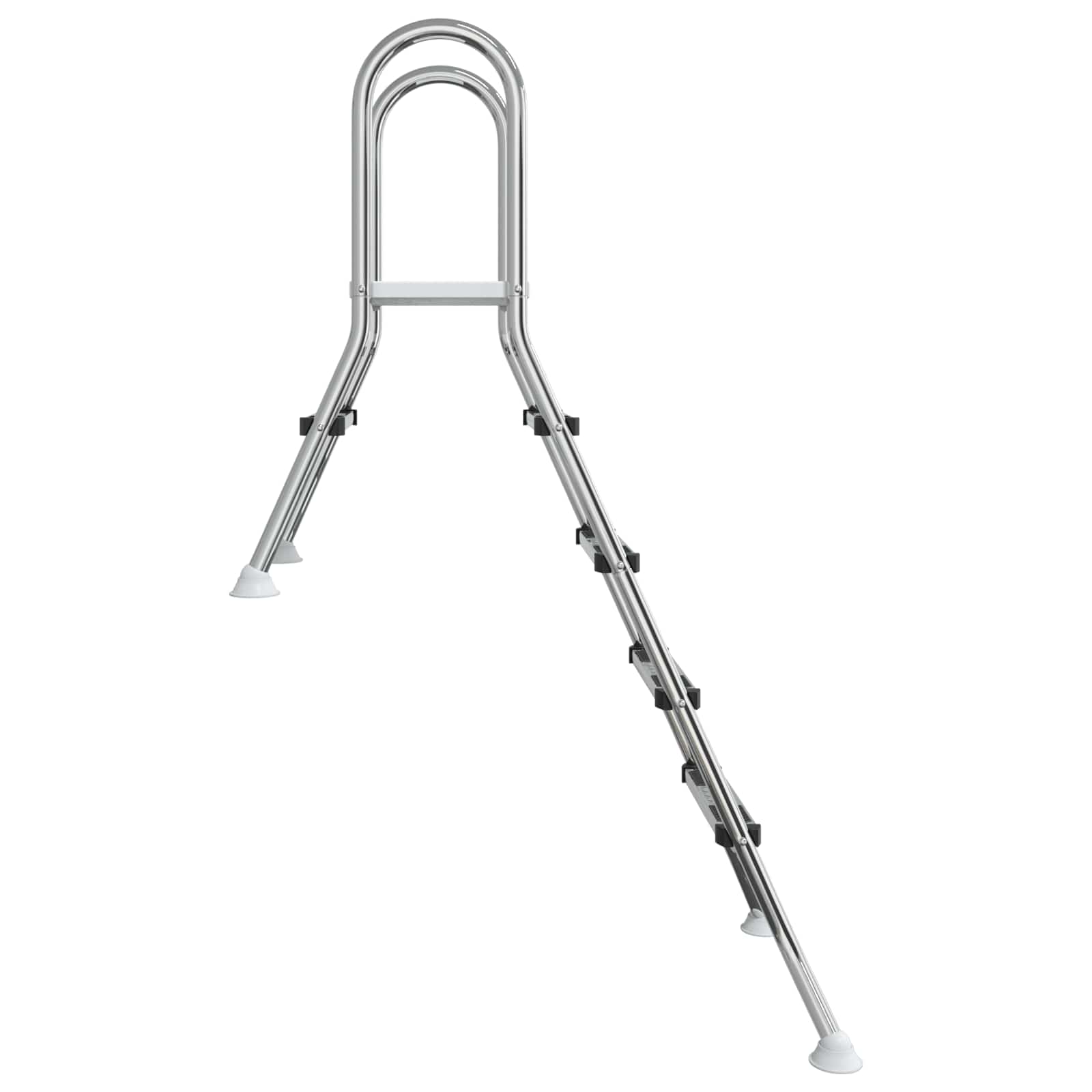Scala per piscina parzialmente interrata 195 x 116 cm 4-Gradino