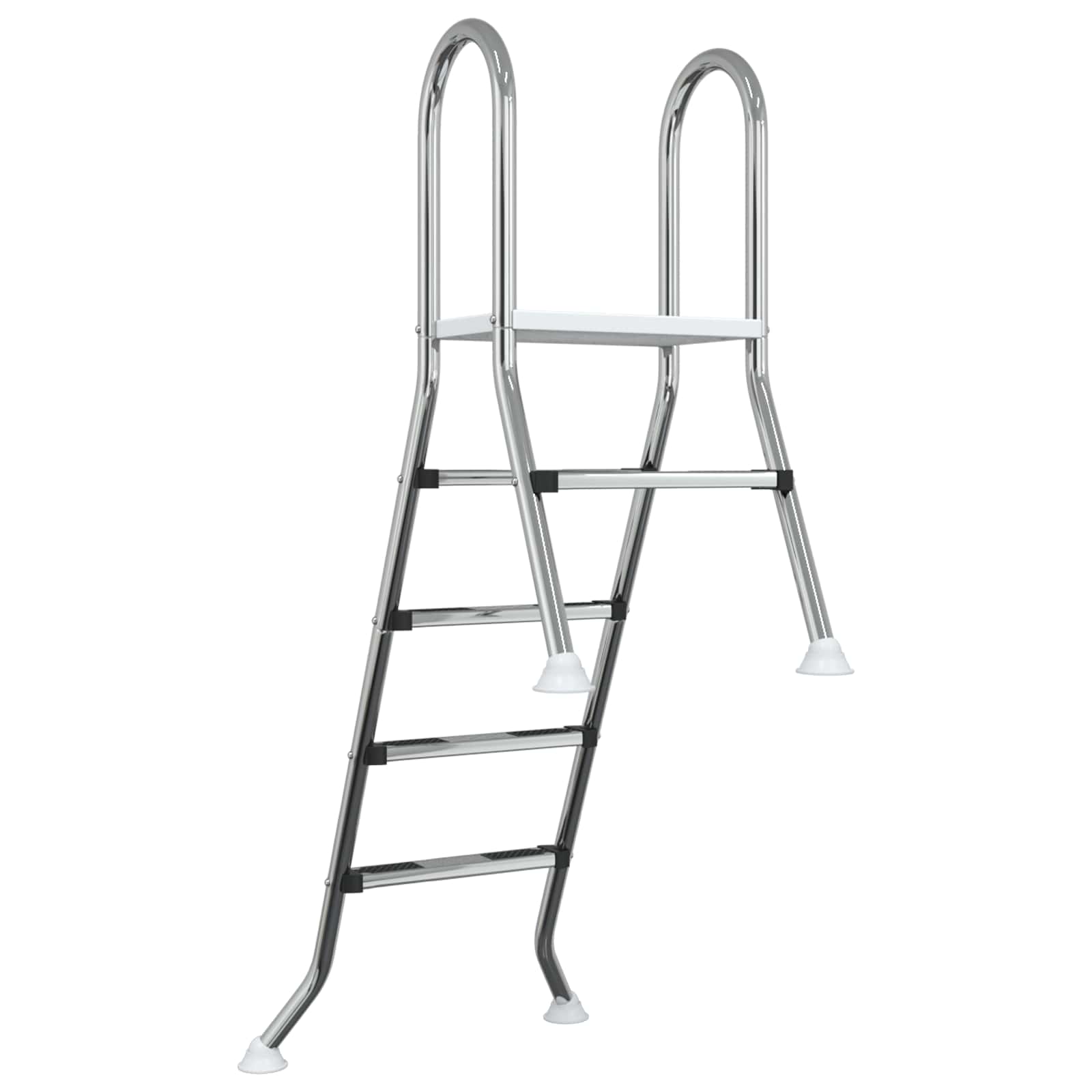 Scala per piscina parzialmente interrata 195 x 116 cm 4-Gradino