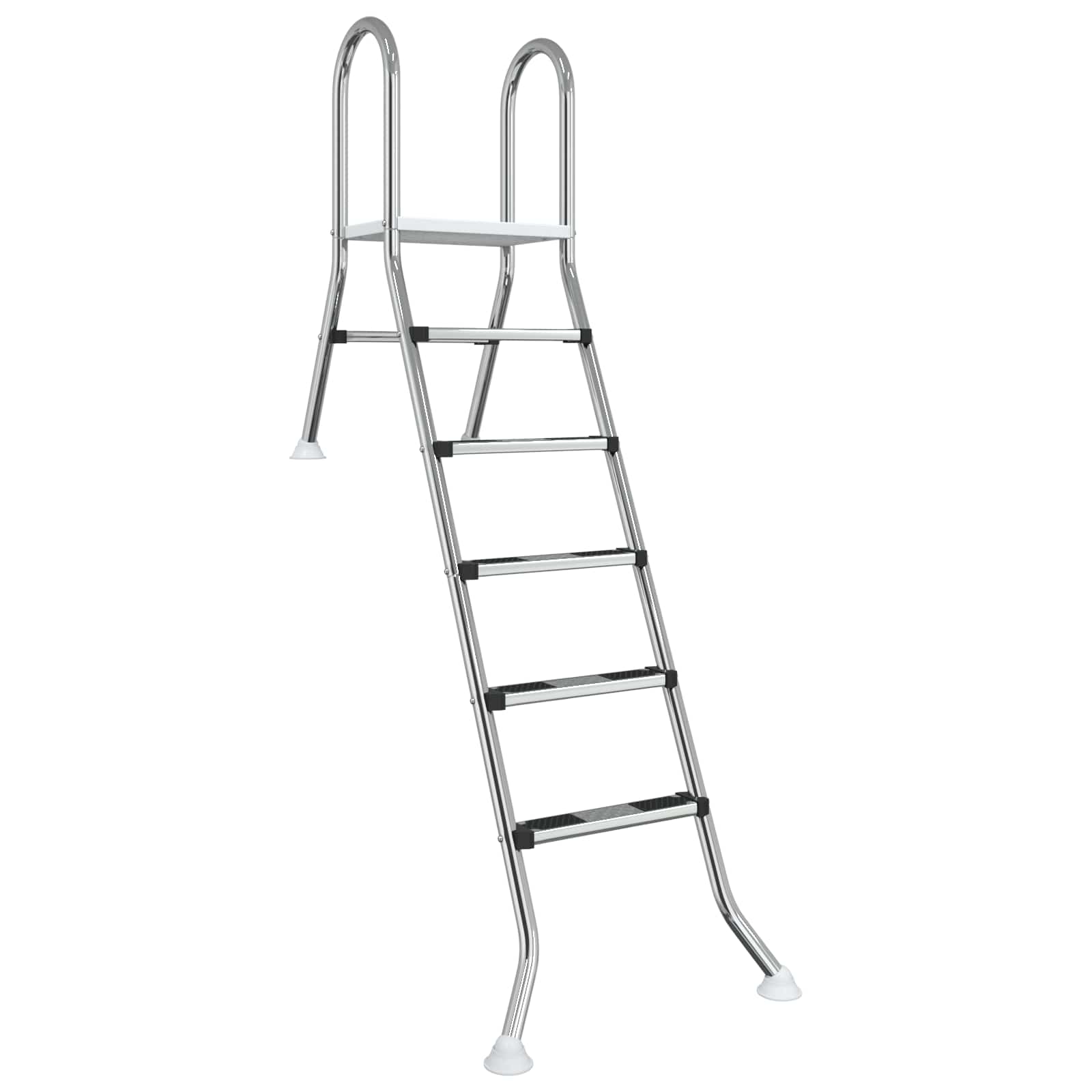 Scala per piscina parzialmente interrata 222 x 128 cm 5-Gradino