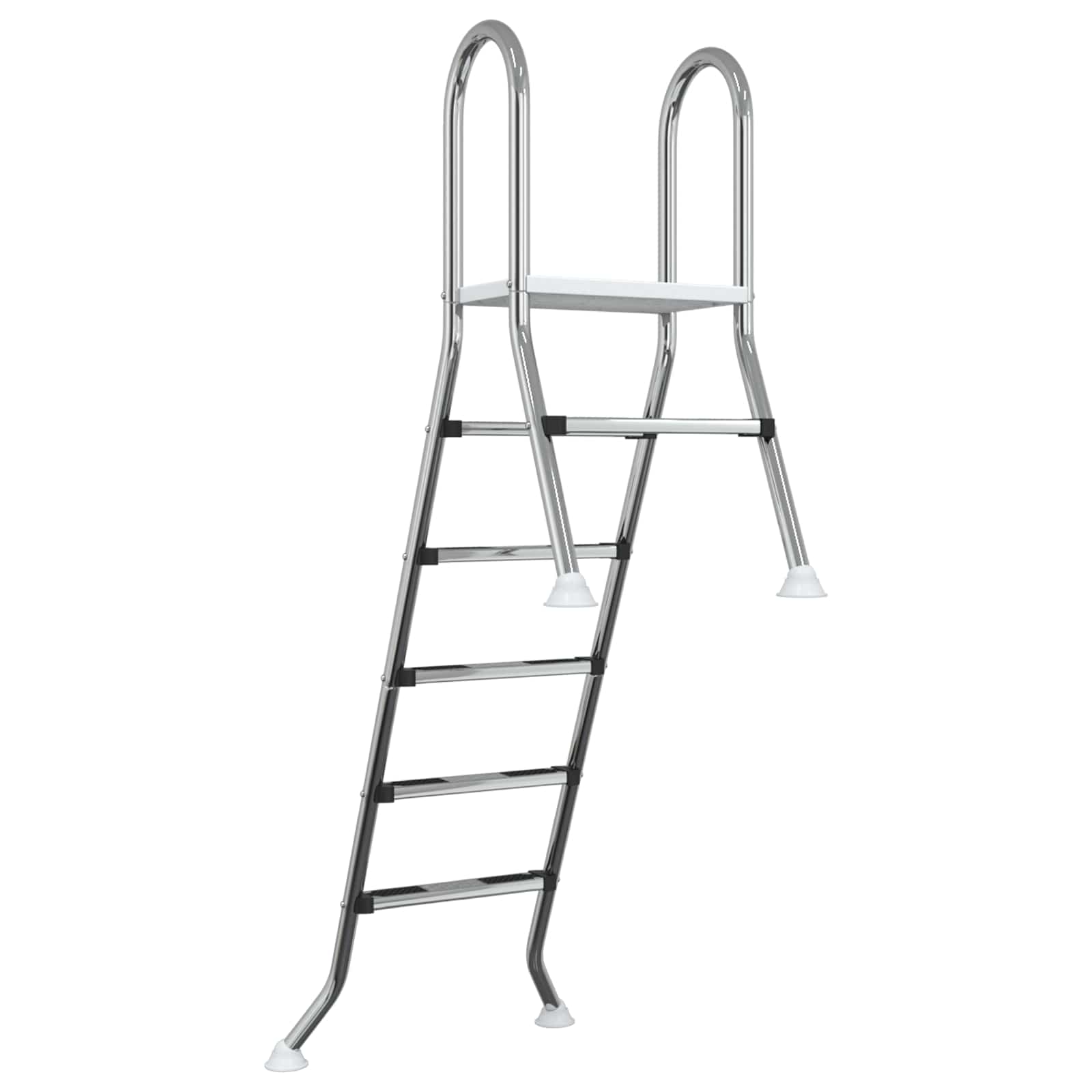 Scala per piscina parzialmente interrata 222 x 128 cm 5-Gradino