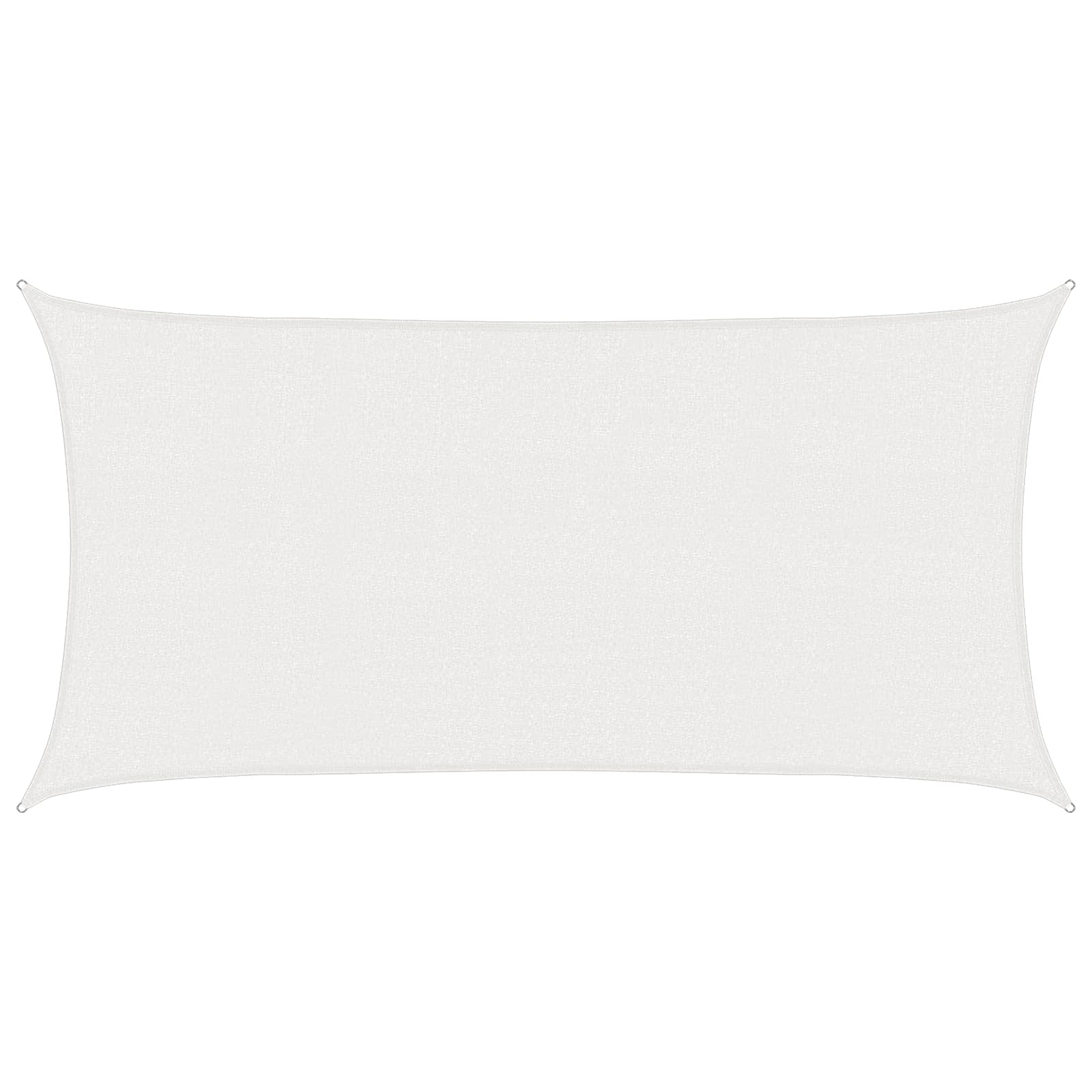 Telo Ombra 2 x 6 m HDPE Rettangolare Bianco
