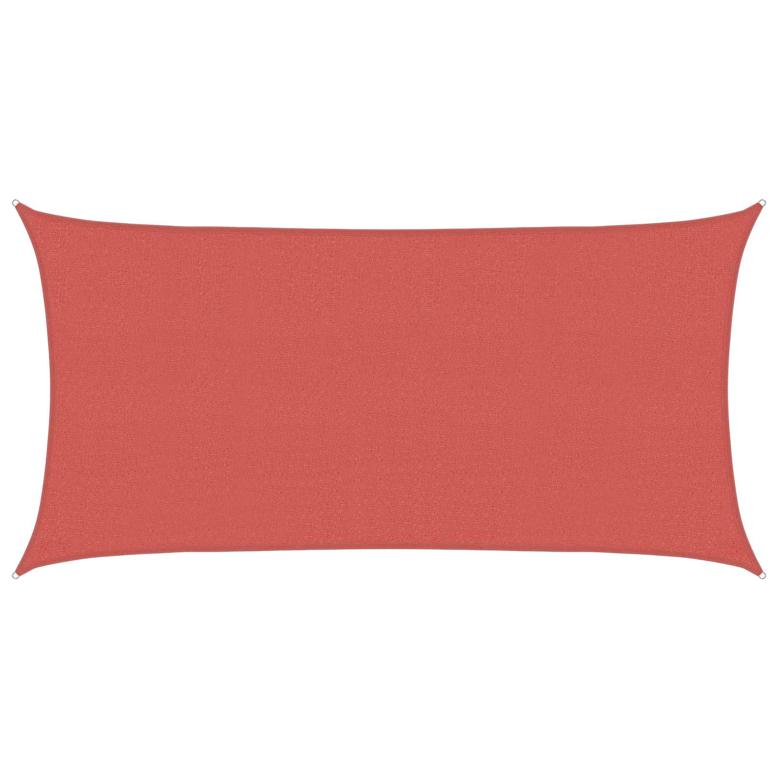 Telo Ombra 2 x 6 m HDPE Rettangolare Terracotta