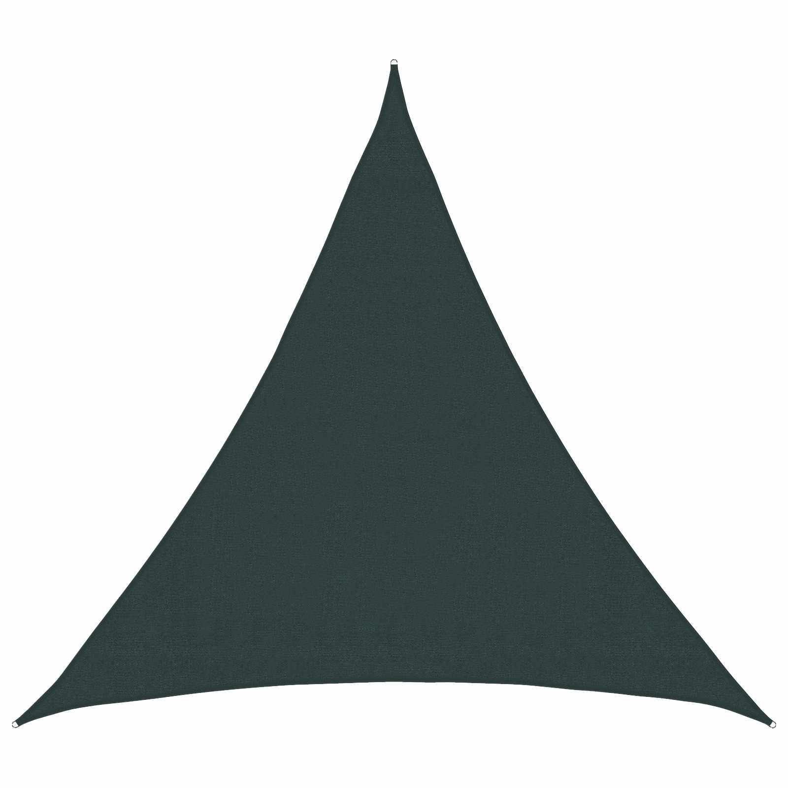 Telo Ombra 2 x 2 x 2 m HDPE Triangolare Verde Scuro