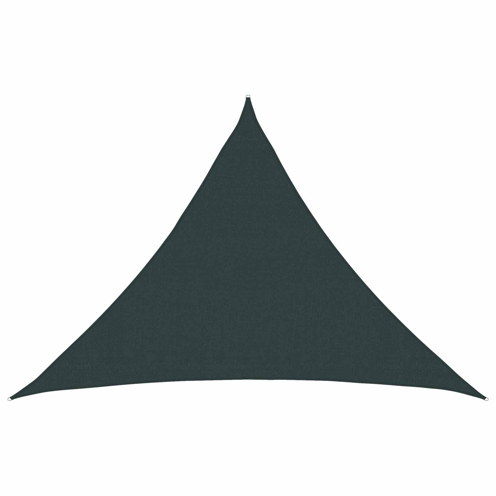 Telo Ombra 7 x 5 x 5 m HDPE Triangolare Verde Scuro