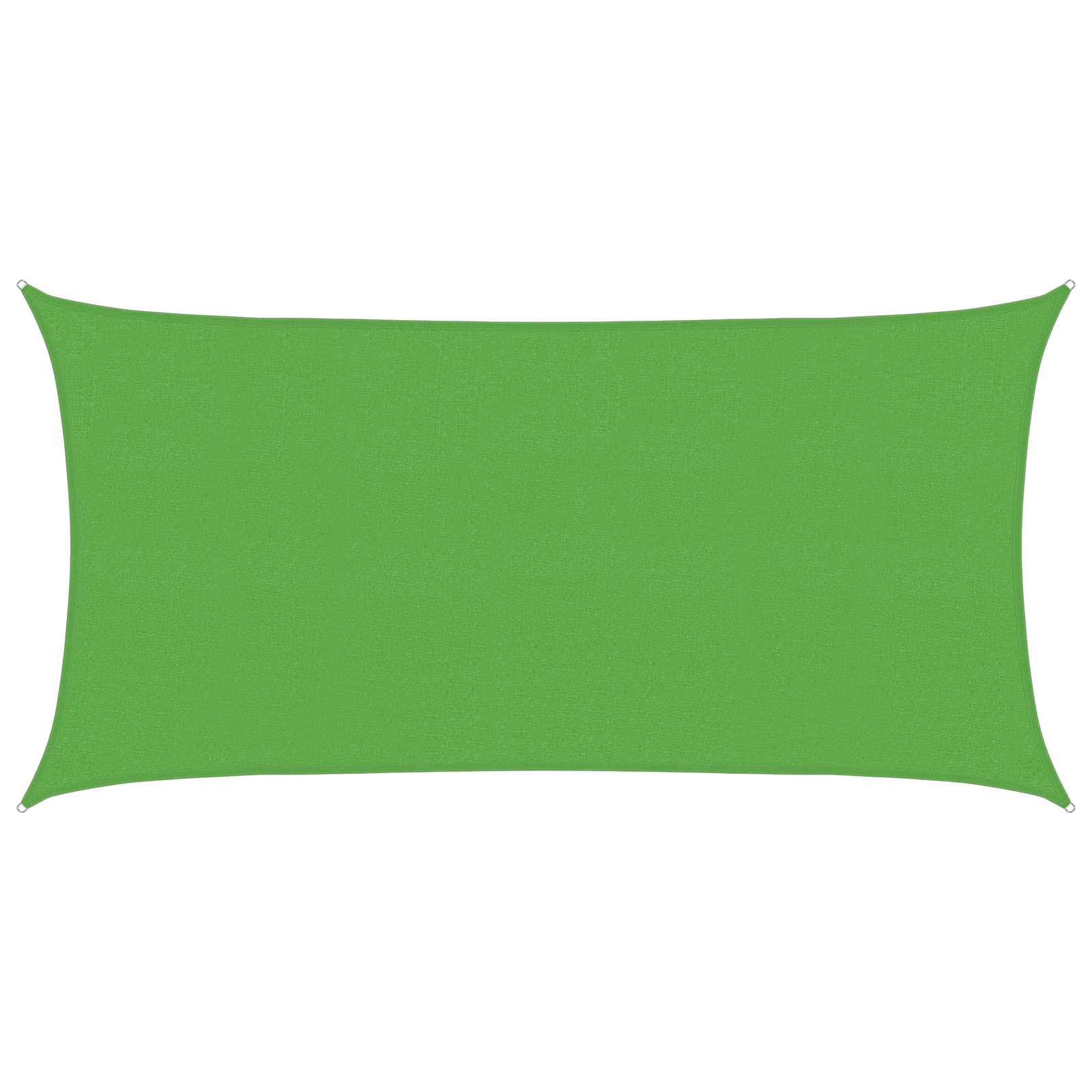 Telo Ombra 2 x 6 m HDPE Rettangolare Verde chiaro