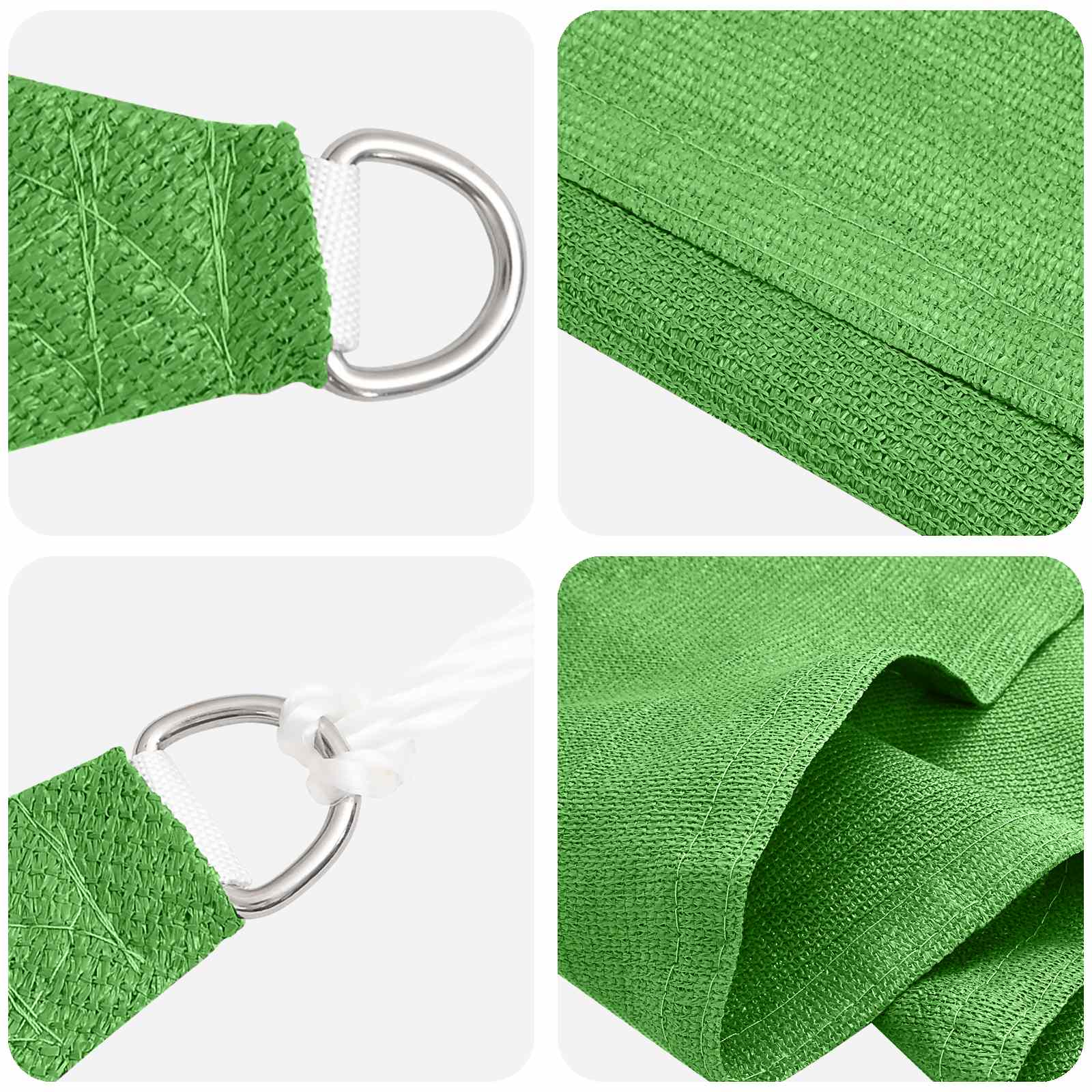 Telo Ombra 2,5 x 6 m HDPE Rettangolare Verde chiaro