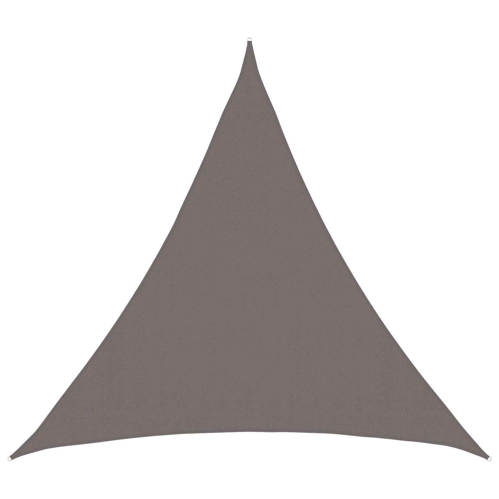 Telo Ombra 2 x 2 x 2 m HDPE Triangolare Grigio Chiaro