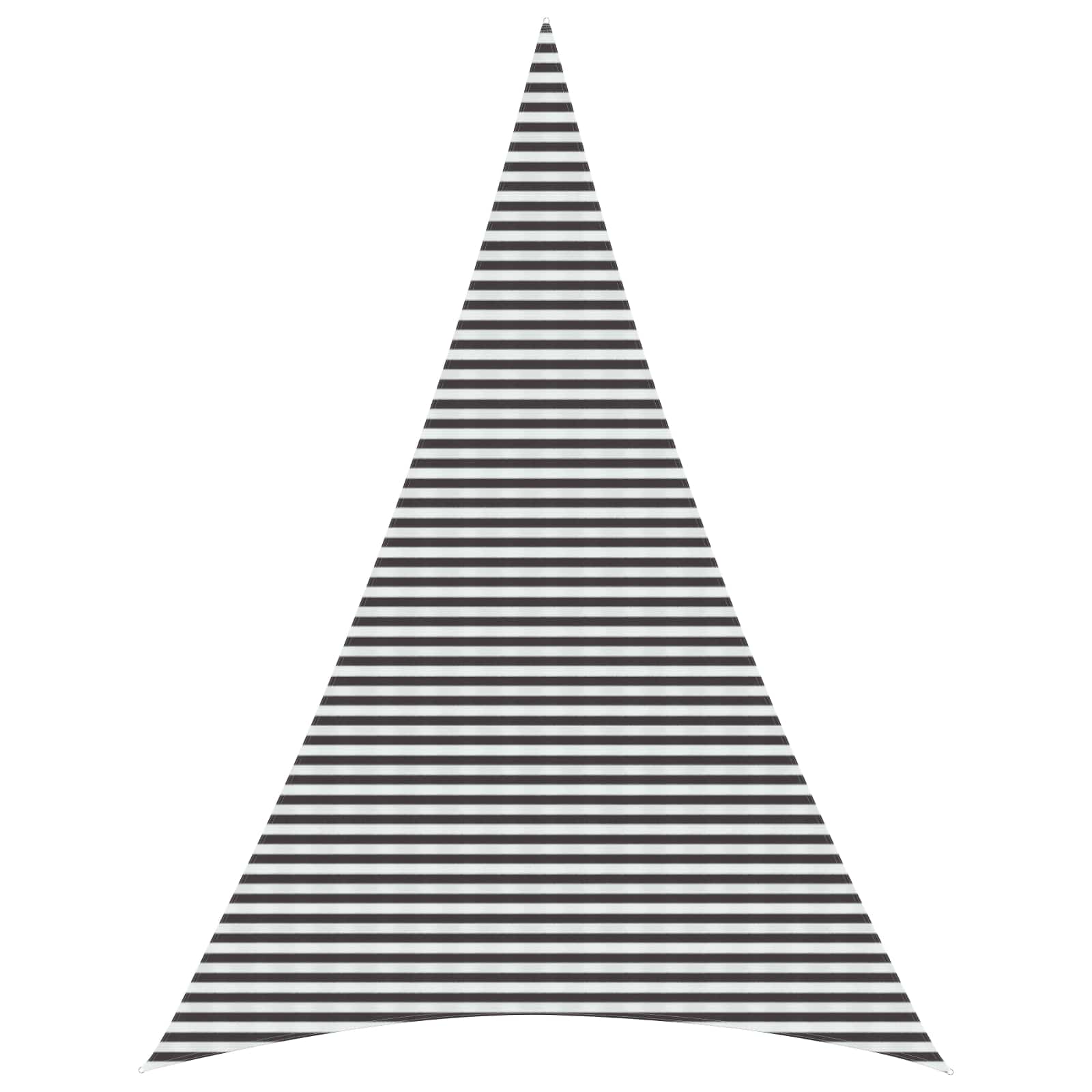 Telo Ombra 5 x 7 x 7 m HDPE Triangolare Antracite e Bianco