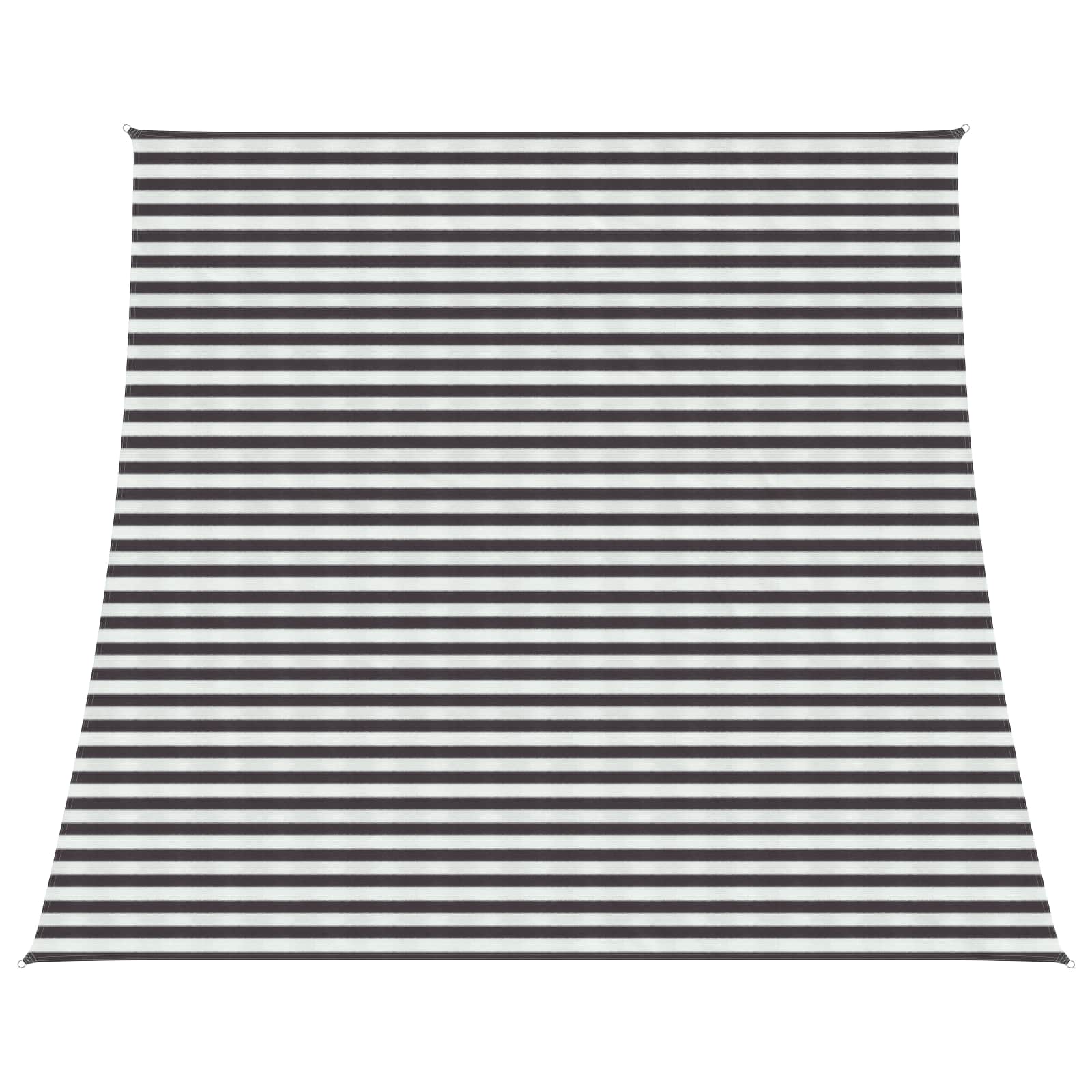 Telo Ombra Rettangolare 4/5 x 4 m HDPE Antracite e Bianco