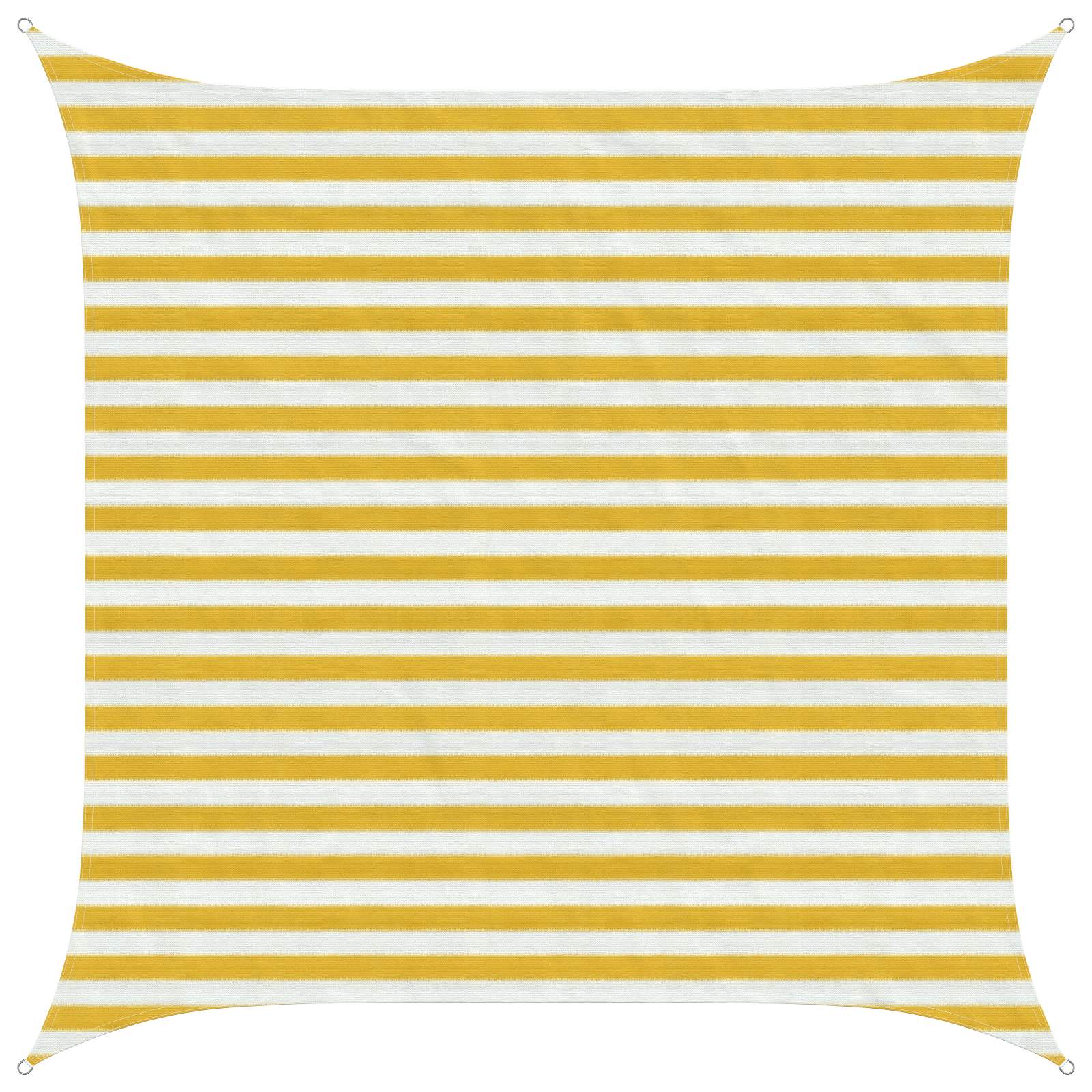 Telo Ombra Giallo e Bianco 2,5 x 2,5 m HDPE