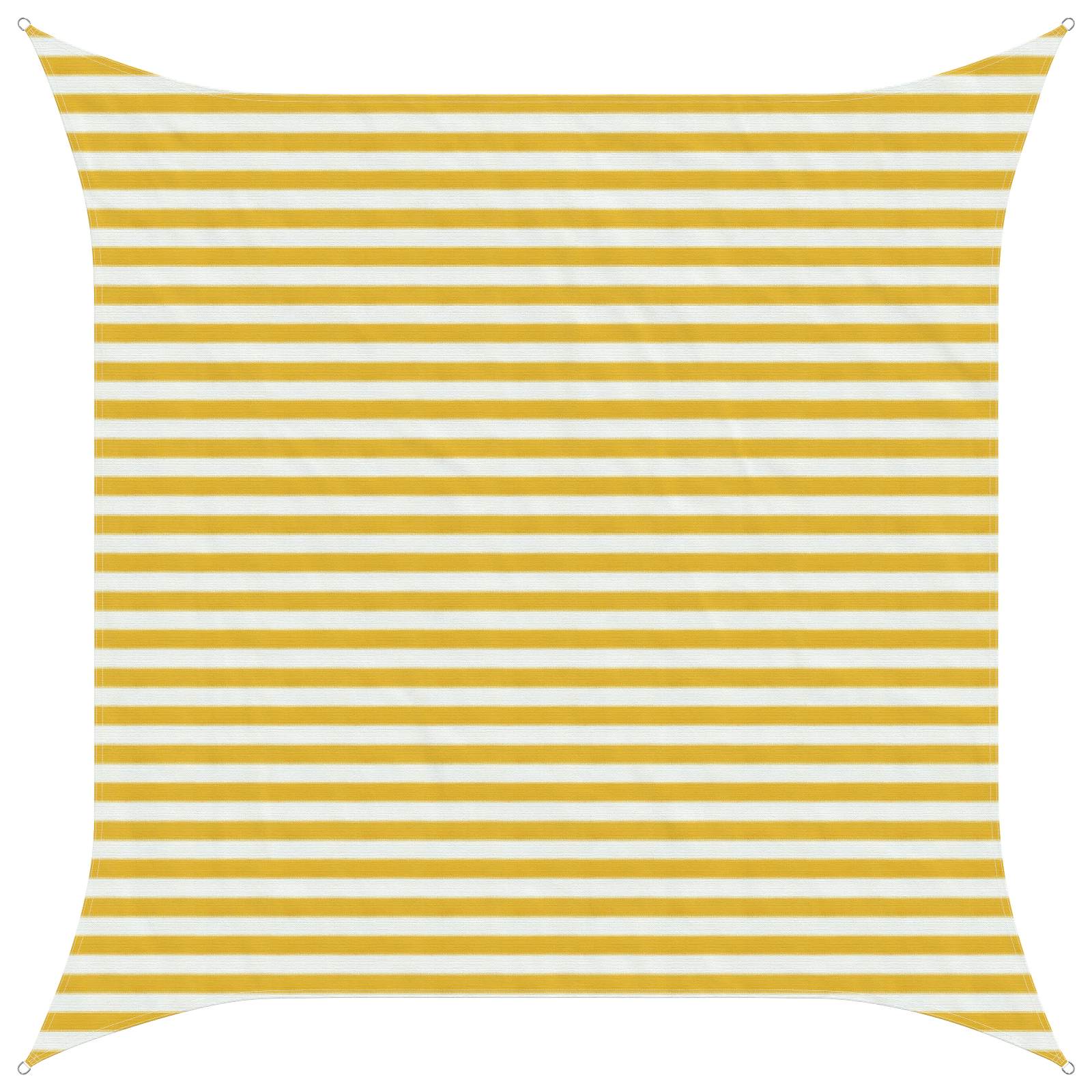 Telo Ombra Giallo e Bianco 3 x 3 m HDPE