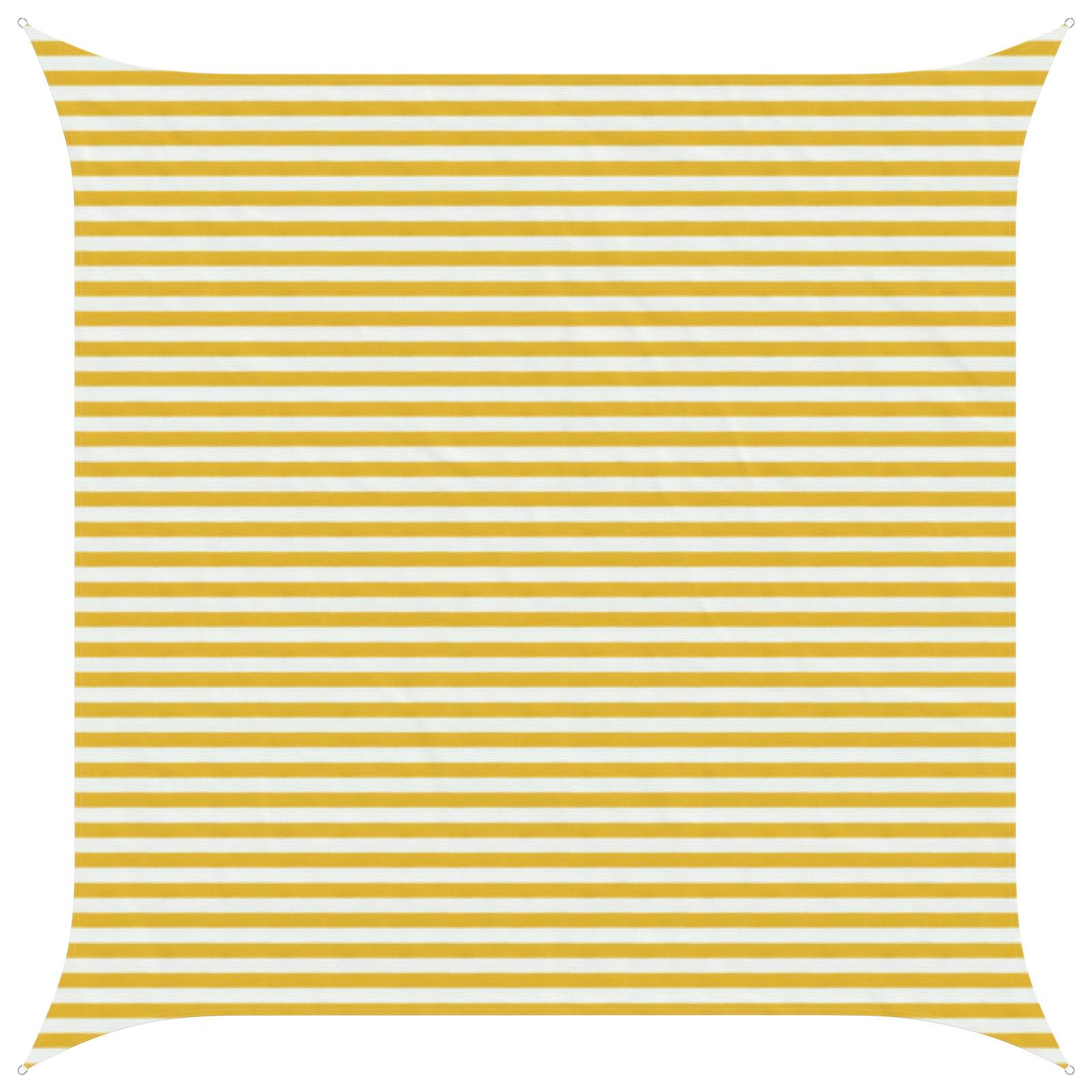 Telo Ombra Giallo e Bianco 4,5 x 4,5 m HDPE