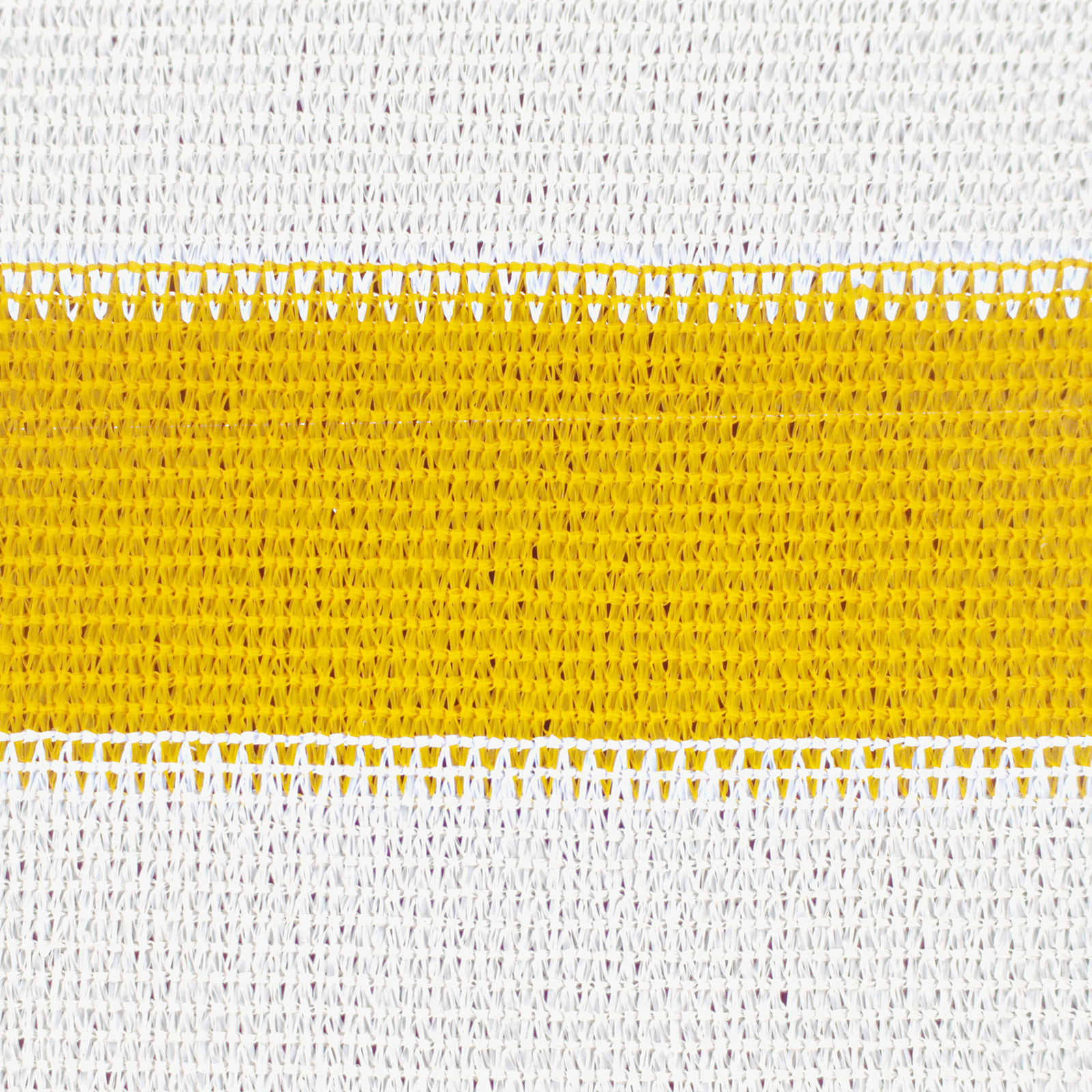 Telo Ombra 3,5 x 3,5 x 4,9 m HDPE Triangolare Giallo e Bianco