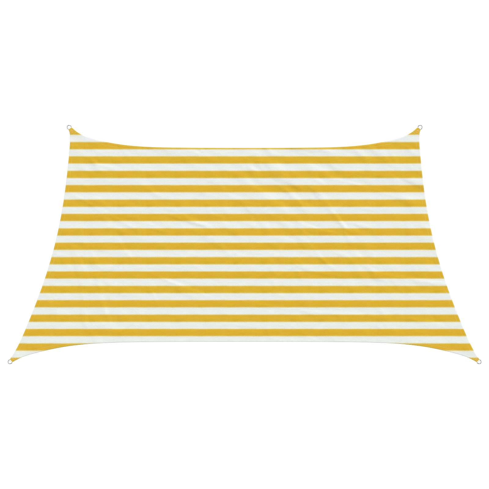 Telo Ombra 3 / 4 x 2 m HDPE Rettangolare Giallo e Bianco