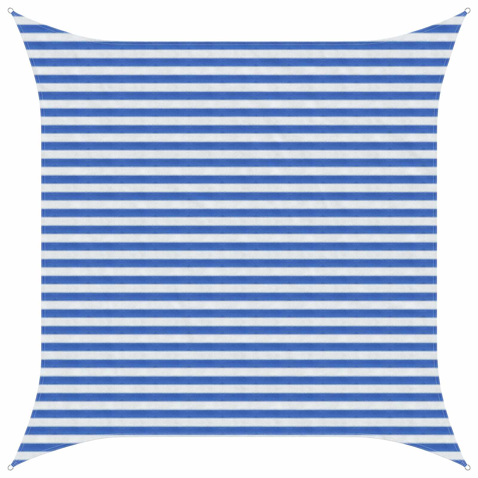 Telo Ombra Blu e Bianco 3 x 3 m HDPE