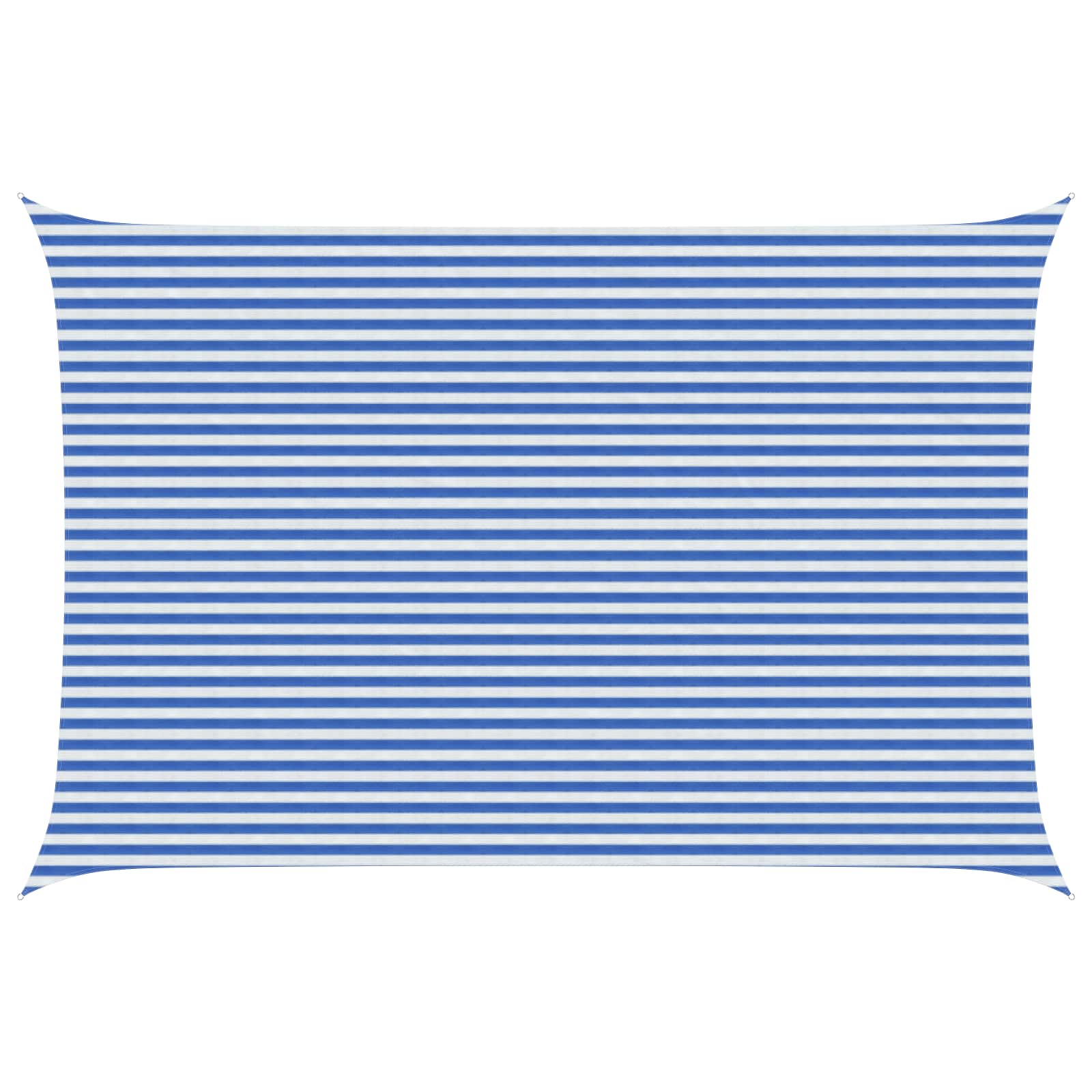 Telo Ombra 4 x 5 m HDPE Rettangolare Blu e Bianco