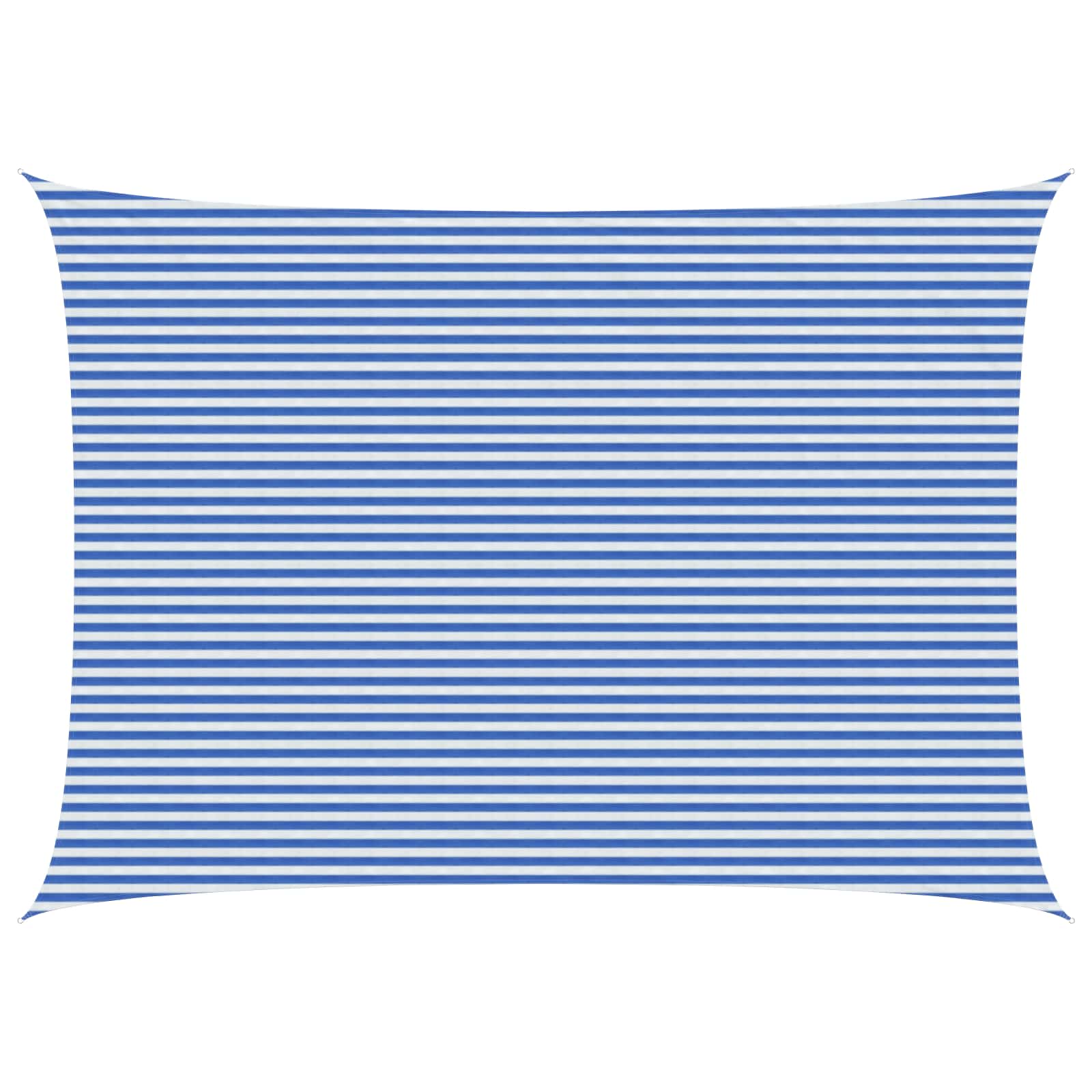 Telo Ombra 5 x 8 m HDPE Rettangolare Blu e Bianco