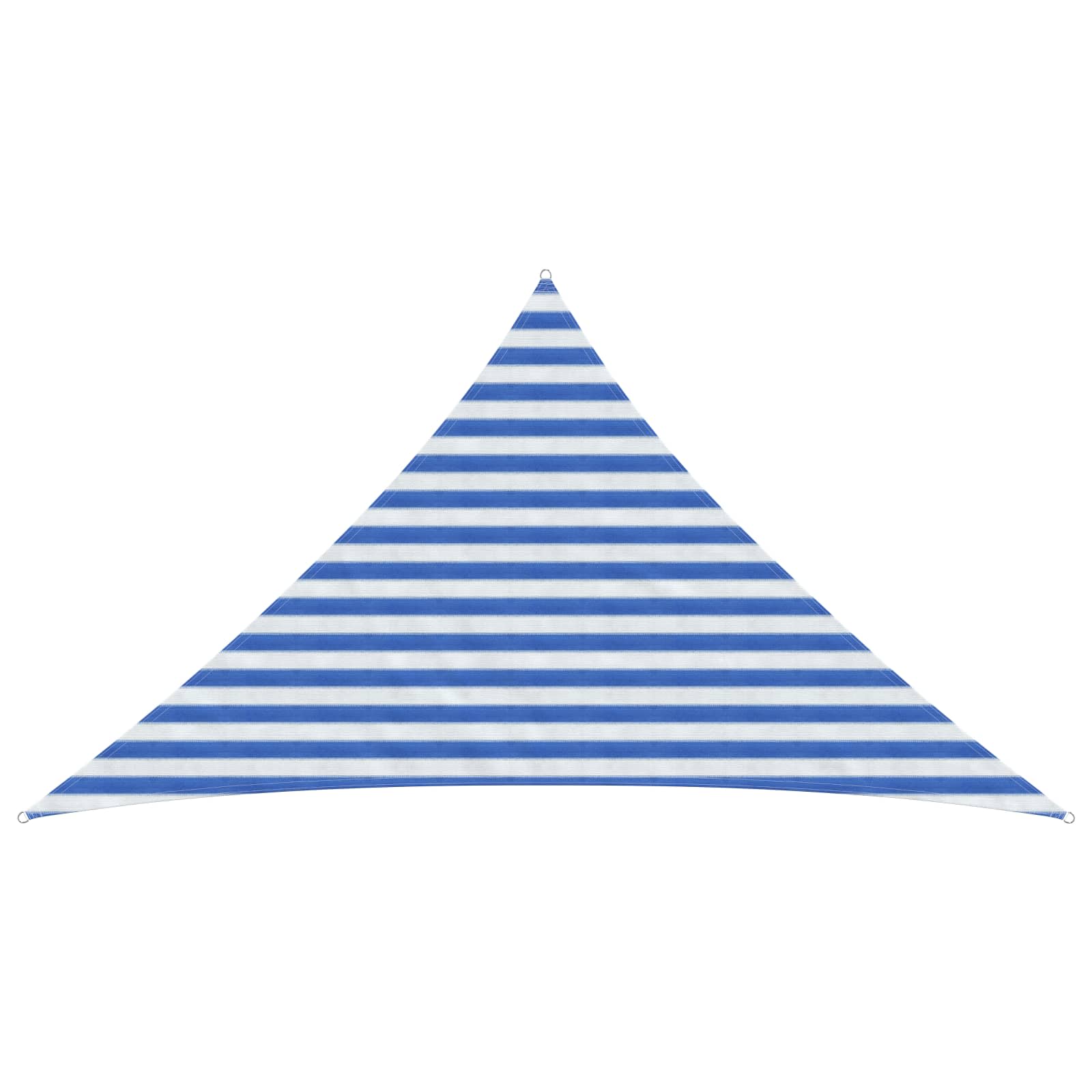 Telo Ombra 2,5 x 2,5 x 3,5 m HDPE Triangolare Blu e Bianco