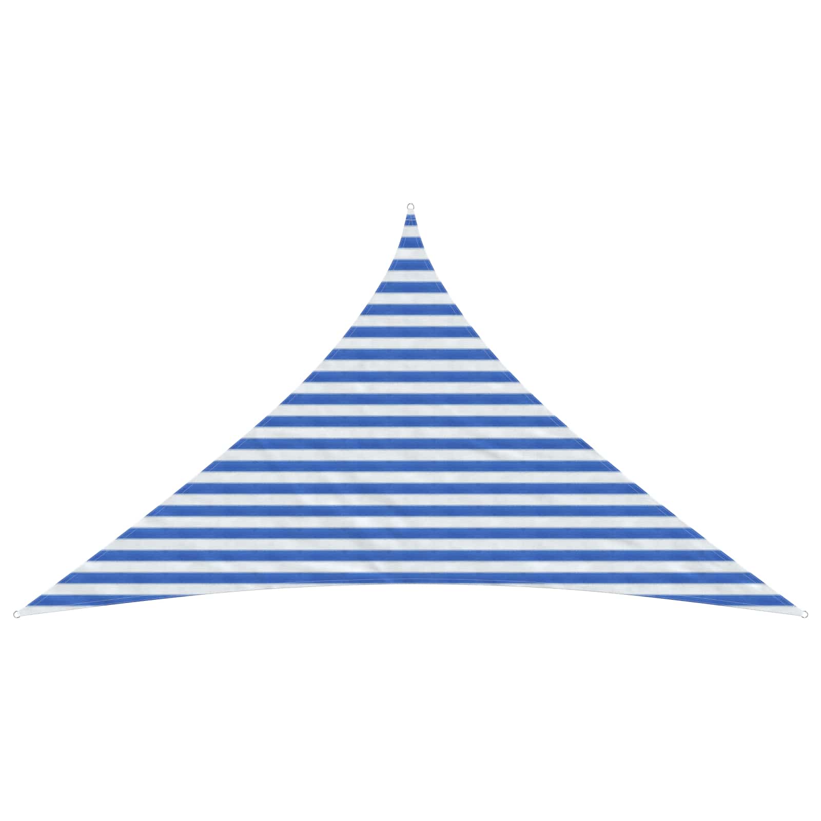 Telo Ombra 3 x 3 x 4,2 m HDPE Triangolare Blu e Bianco