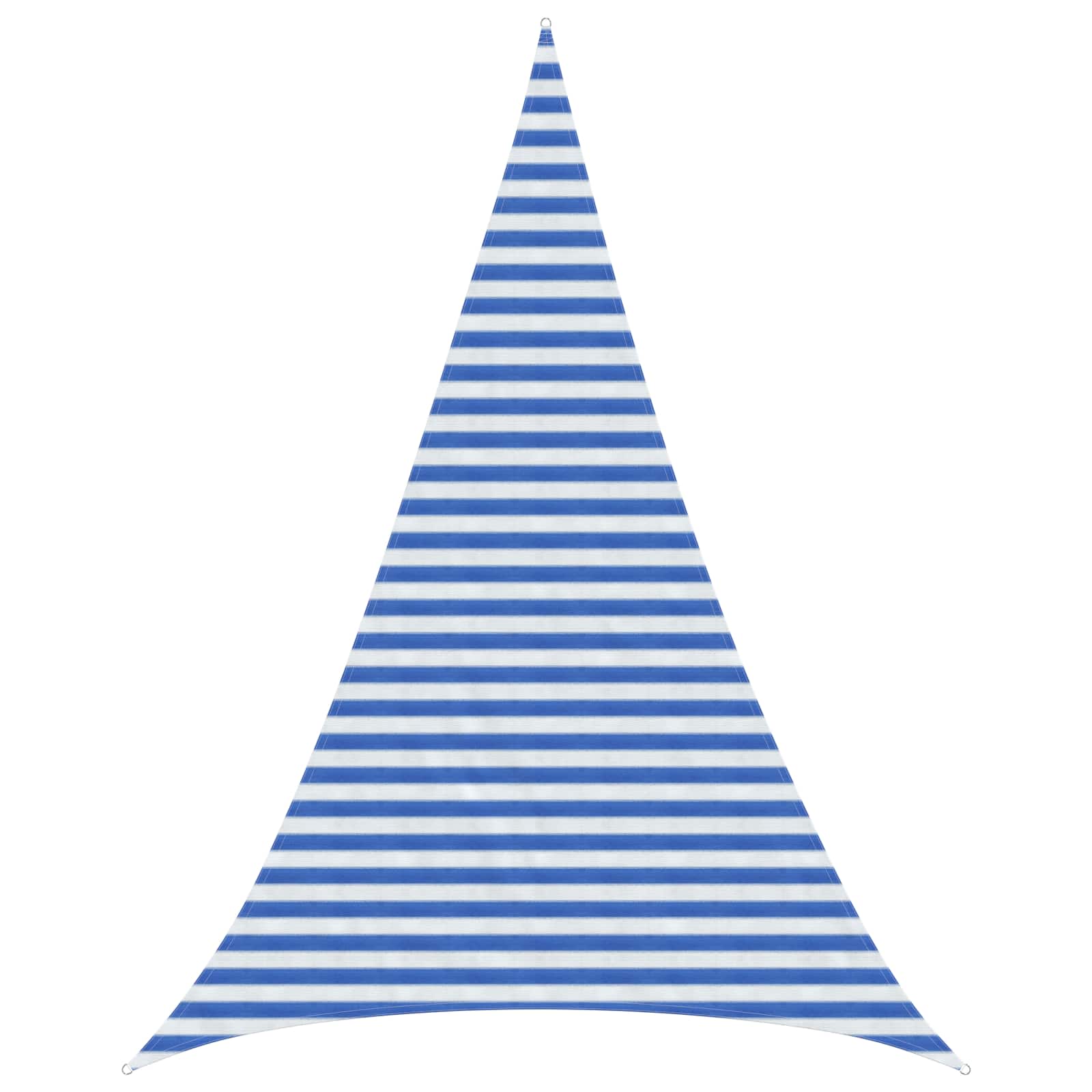 Telo Ombra 4 x 5 x 5 m HDPE Triangolare Blu e Bianco