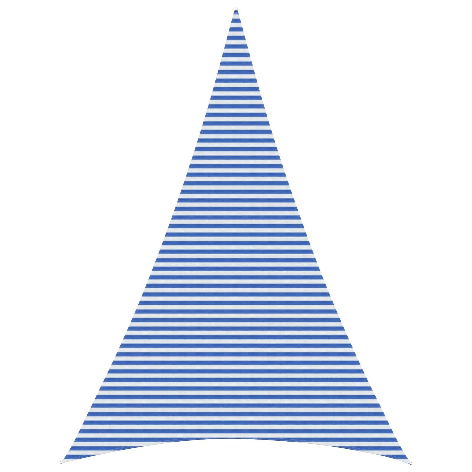 Telo Ombra 5 x 7 x 7 m HDPE Triangolare Blu e Bianco