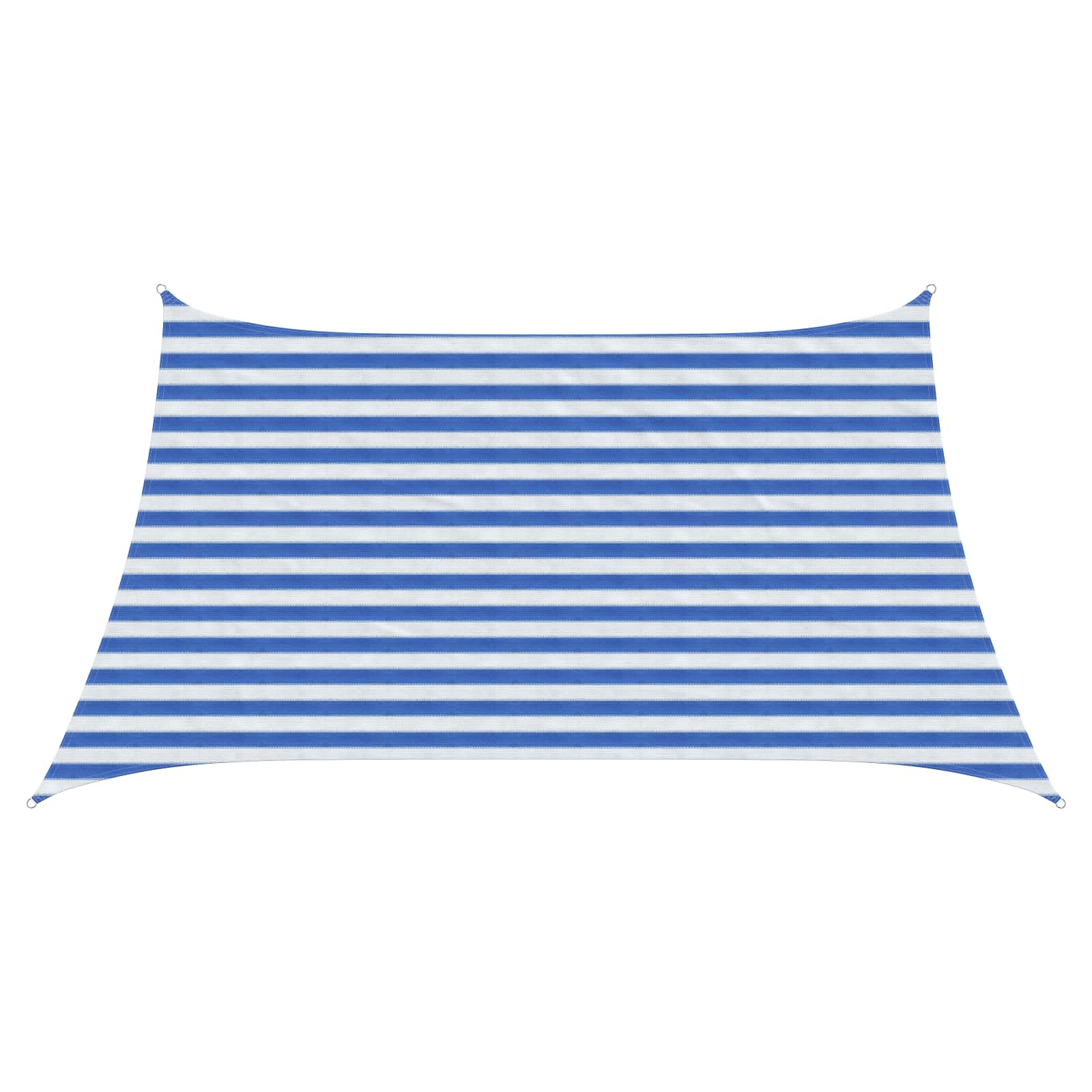 Telo Ombra 3 / 4 x 2 m HDPE Rettangolare Blu e Bianco