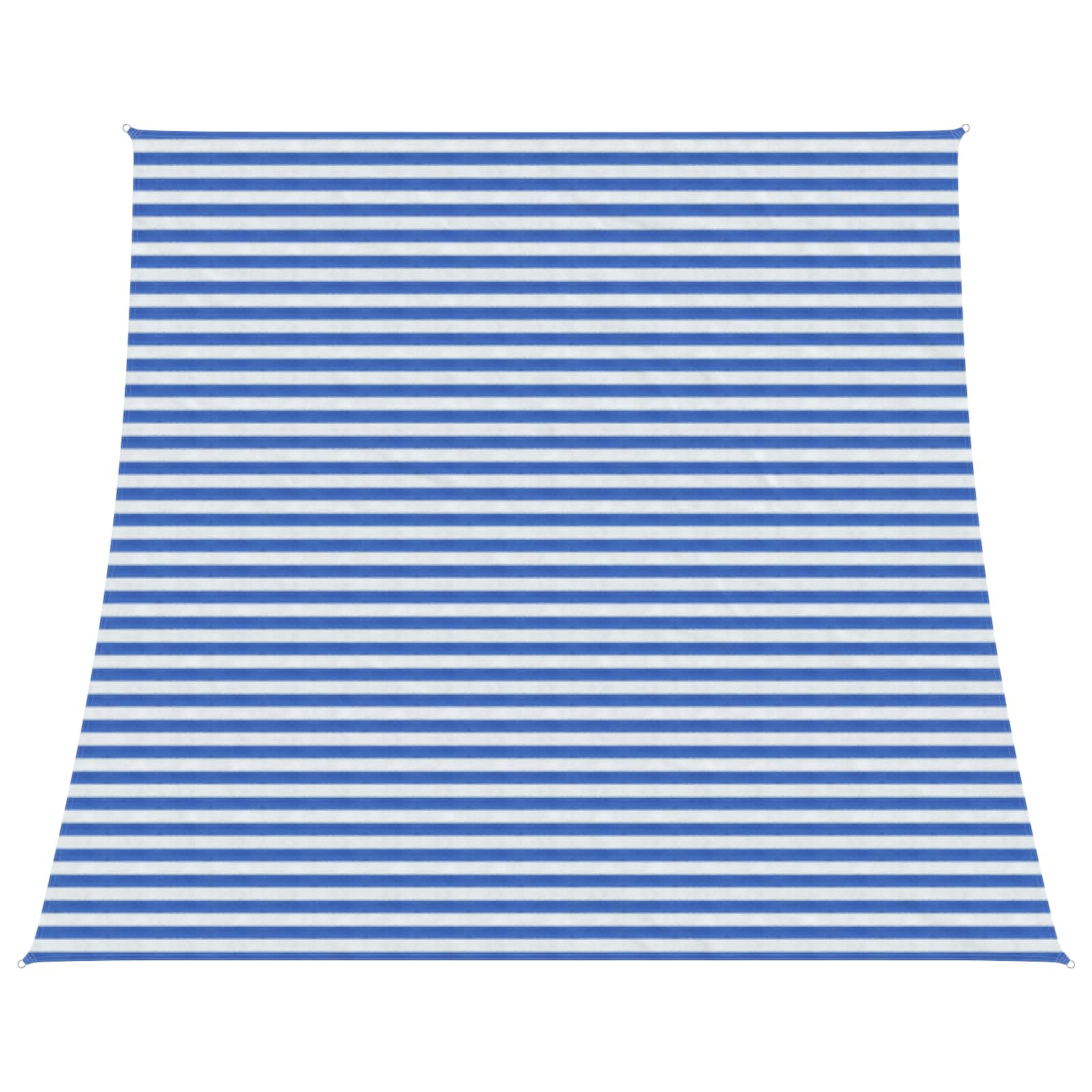 Telo Ombra 4 / 5 x 4 m HDPE Rettangolare Blu e Bianco