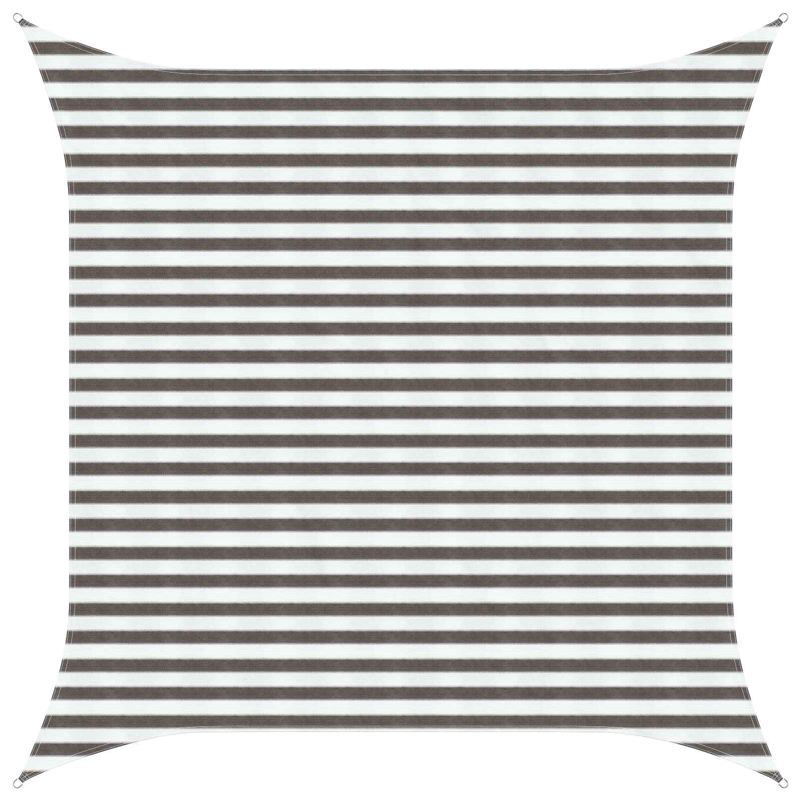 Telo Ombra Grigio chiaro e bianco 3,6 x 3,6 m HDPE