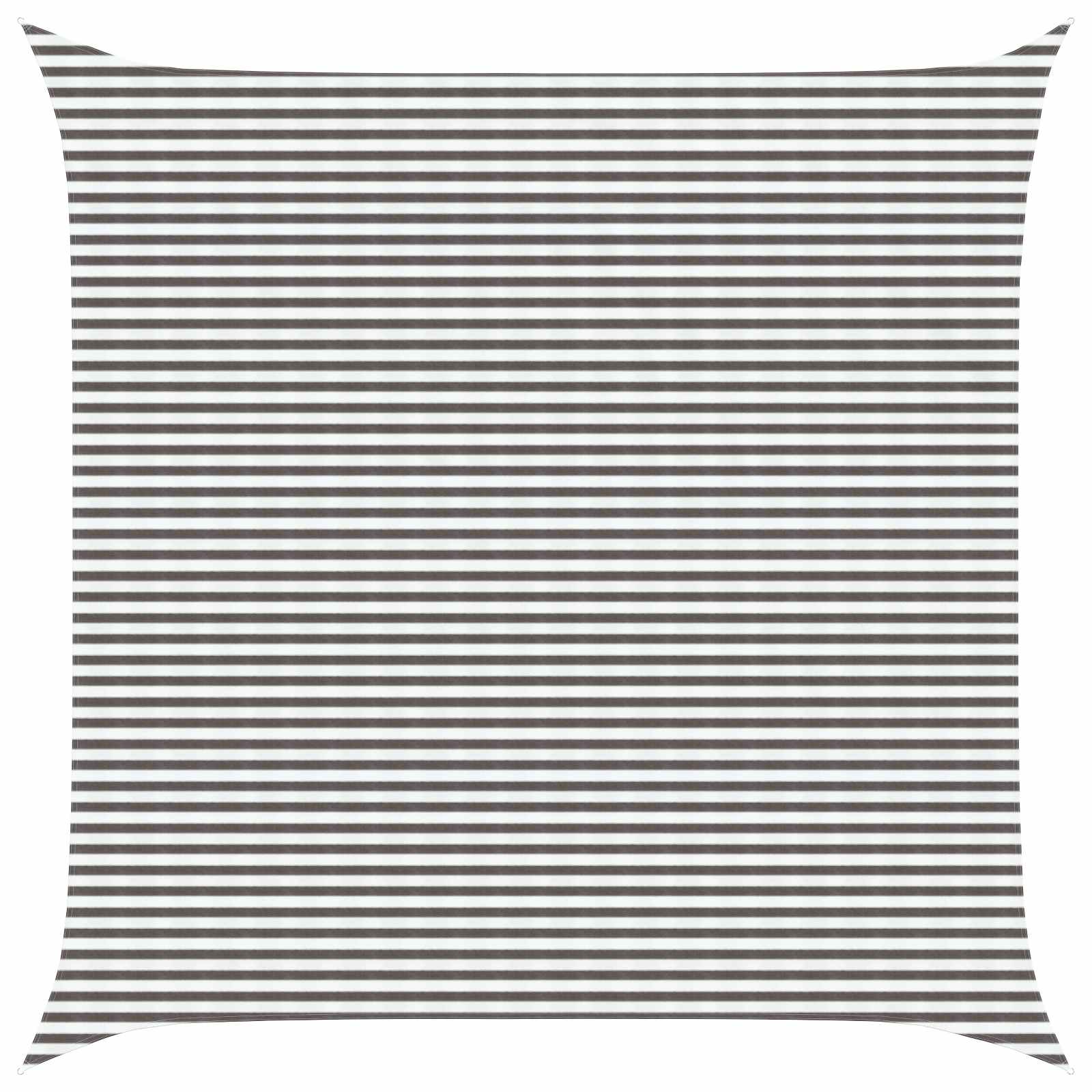 Telo Ombra Grigio chiaro e bianco 7 x 7 m HDPE