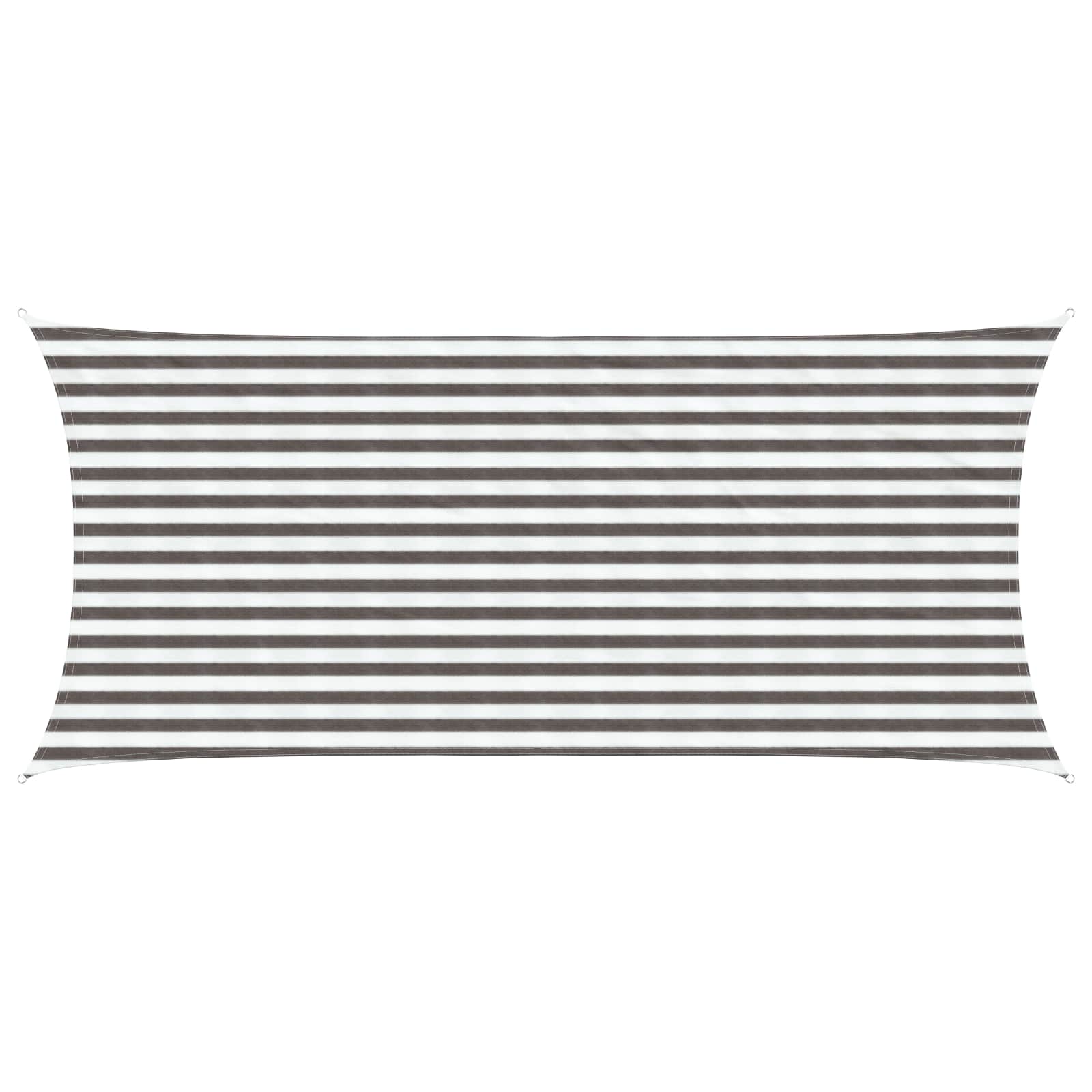 Telo Ombra 2 x 4,5 m HDPE Rettangolare Grigio chiaro e bianco