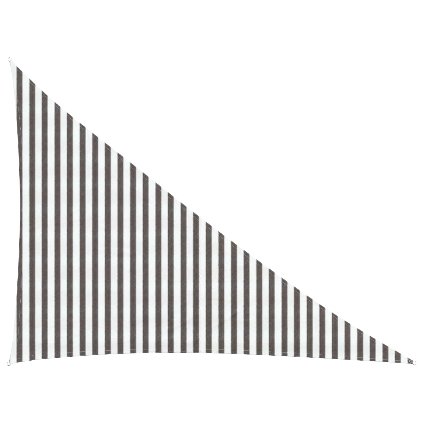 Telo Ombra 3 x 4 x 5 m HDPE Triangolare Grigio chiaro e bianco