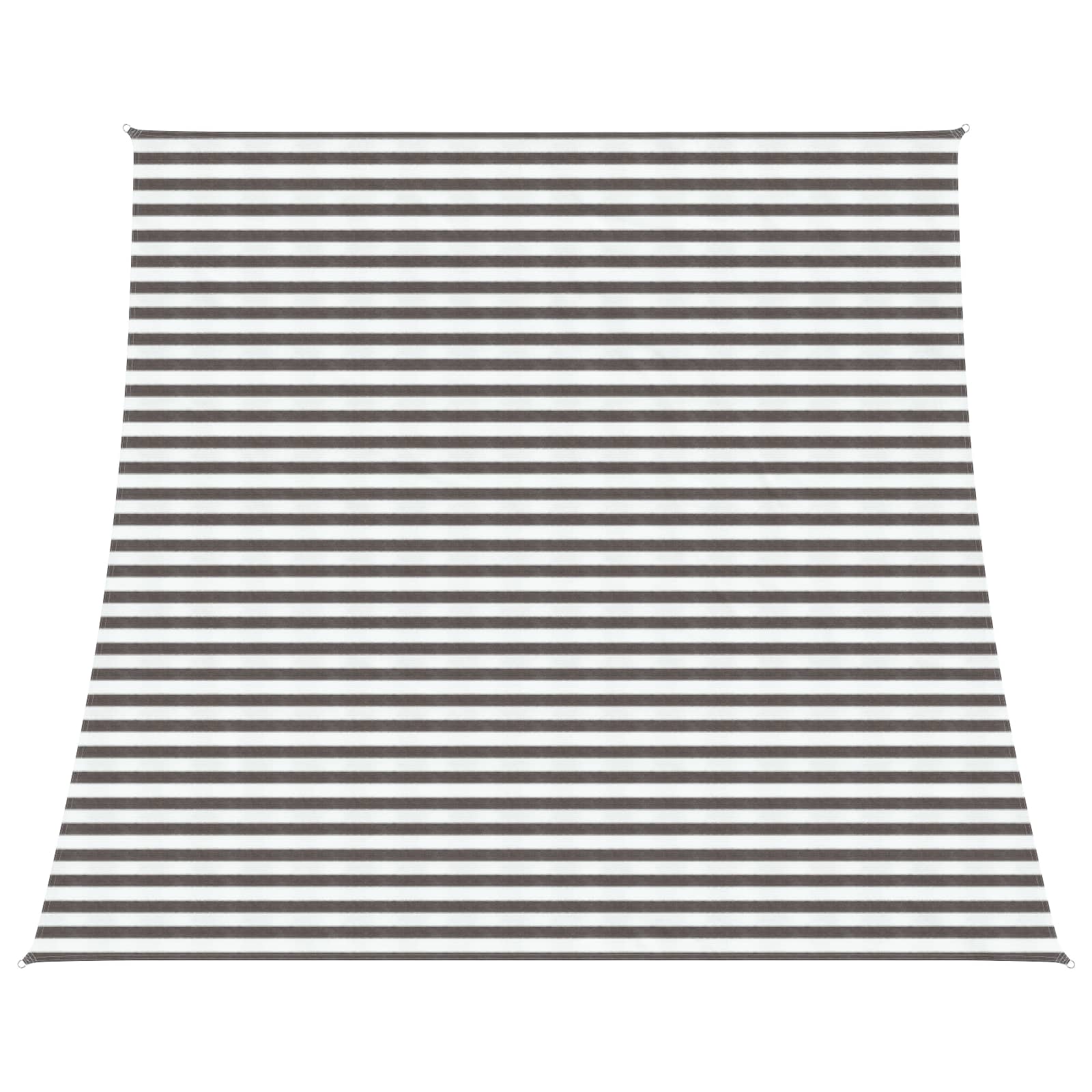 Telo Ombra 4 / 5 x 4 m HDPE Rettangolare Grigio chiaro e bianco