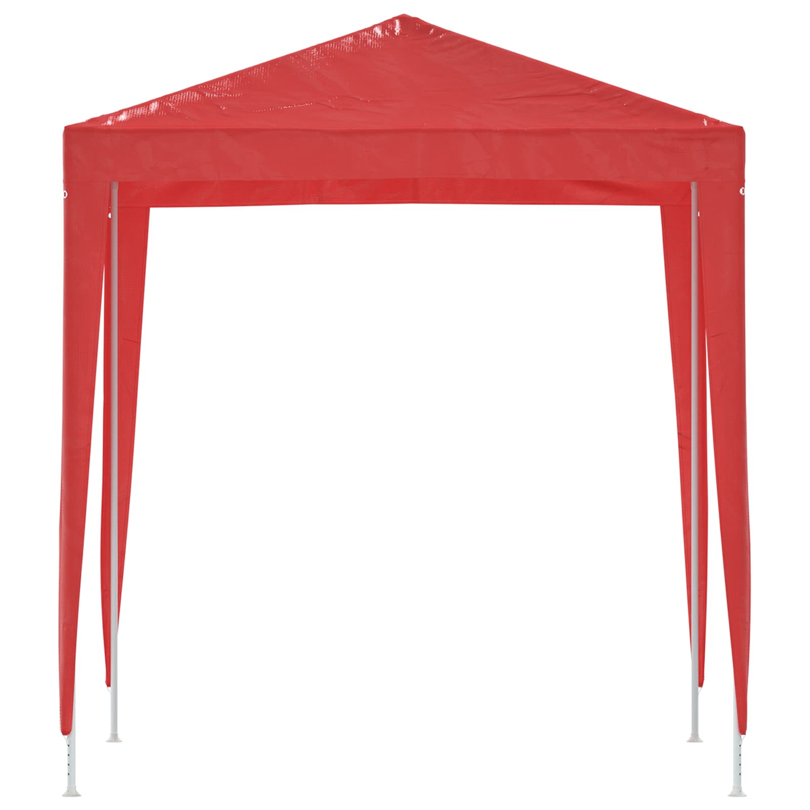 Tenda Party 200 x 200 x 240 cm Rosso PE e Acciaio