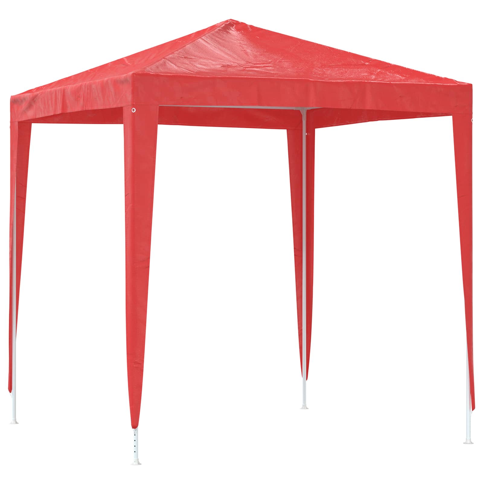Tenda Party 200 x 200 x 240 cm Rosso PE e Acciaio