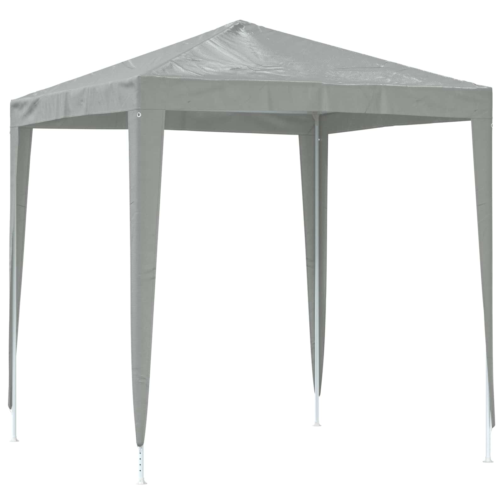 Tenda Party 200 x 200 x 240 cm Grigio Chiaro PE e Acciaio