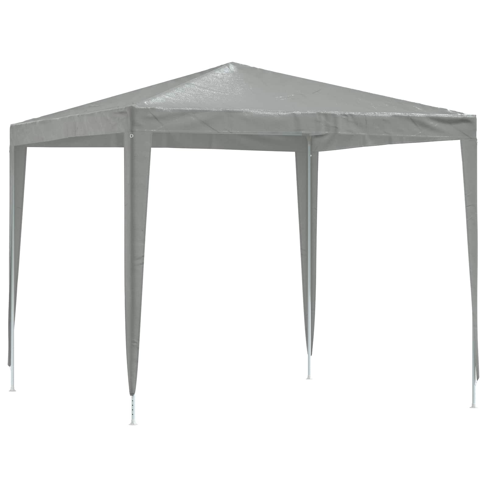 Tenda Party 250 x 250 x 240 cm Grigio Chiaro PE e Acciaio