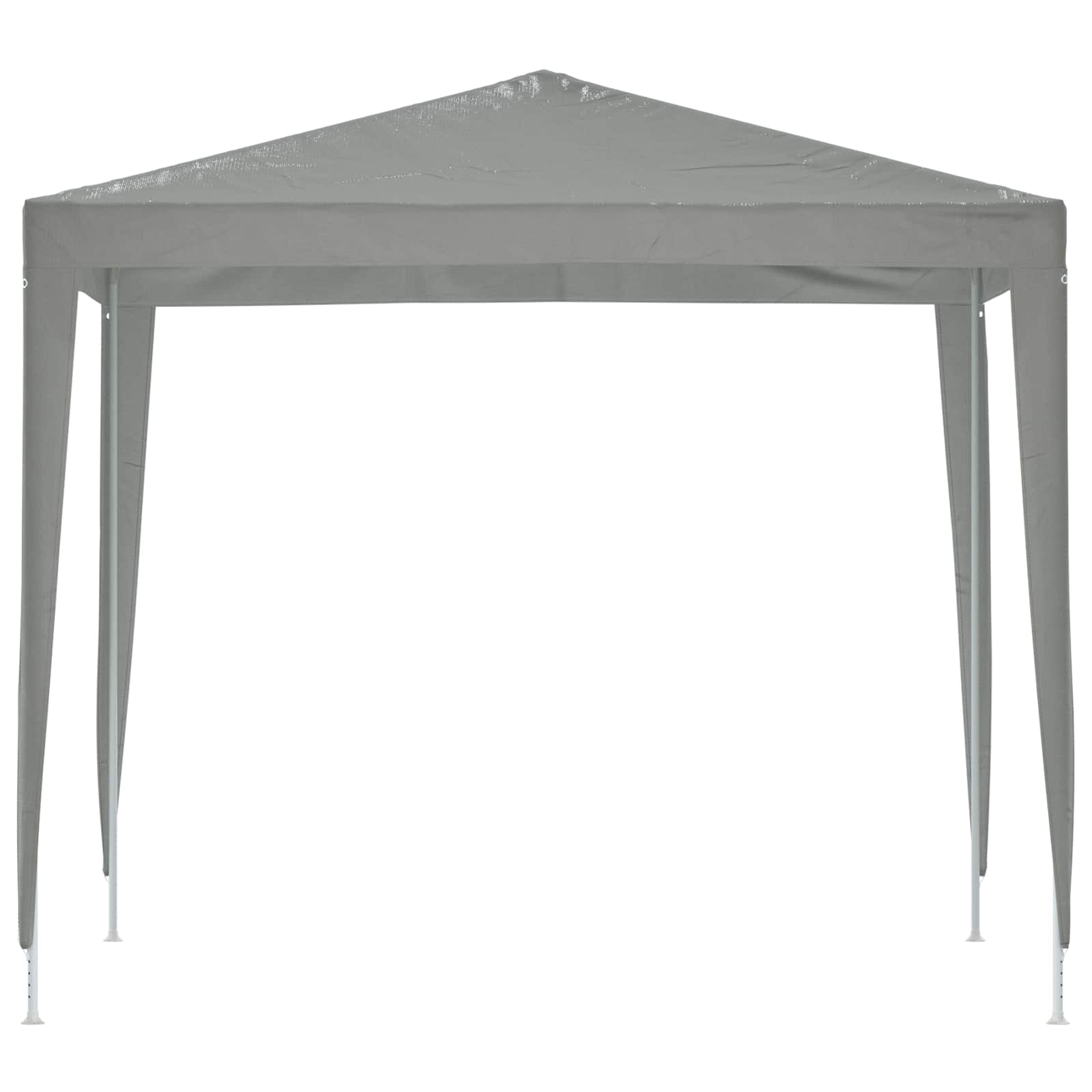 Tenda Party 250 x 250 x 240 cm Grigio Chiaro PE e Acciaio