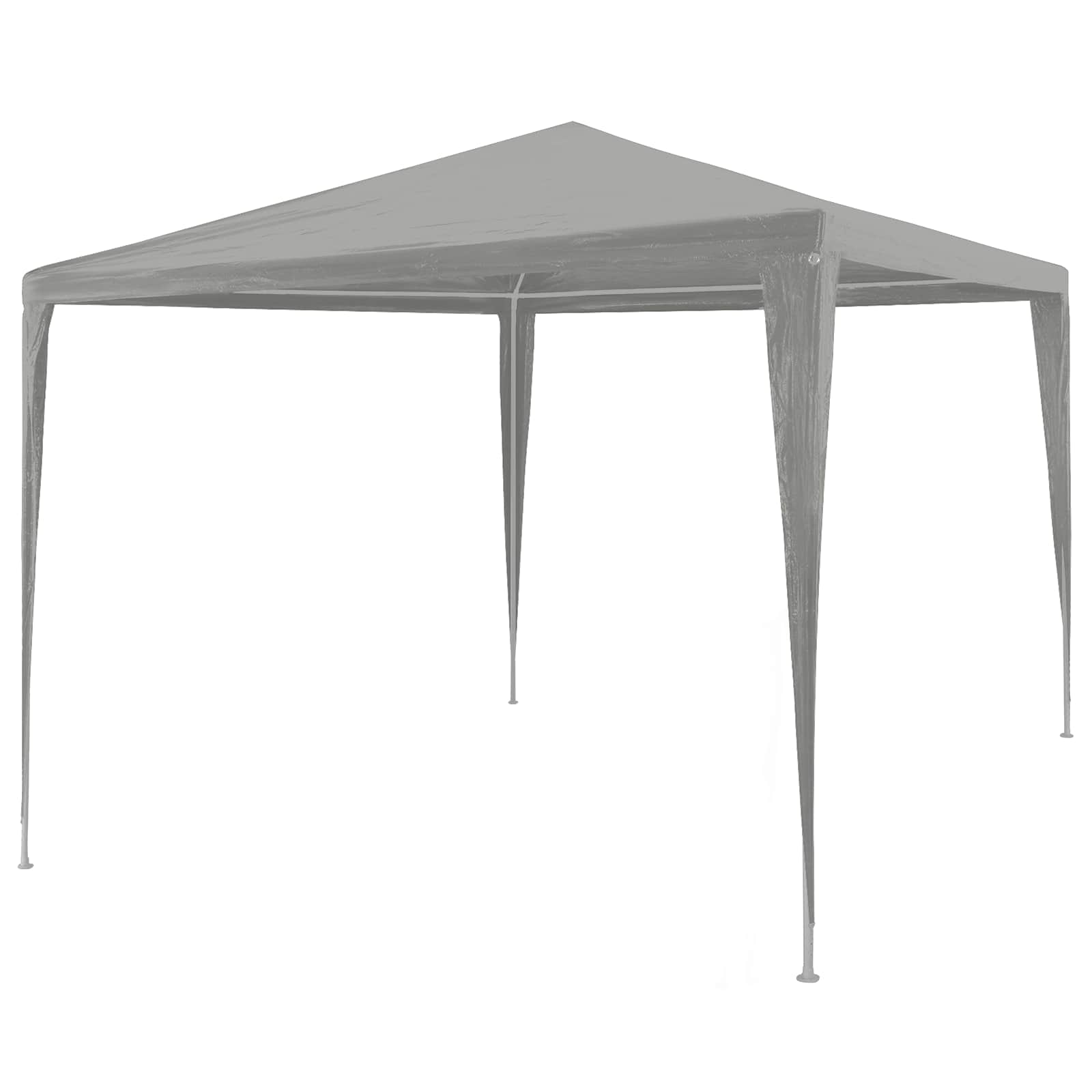 Tenda Party Grigio chiaro 300 x 300 x 255 cm PE e Acciaio
