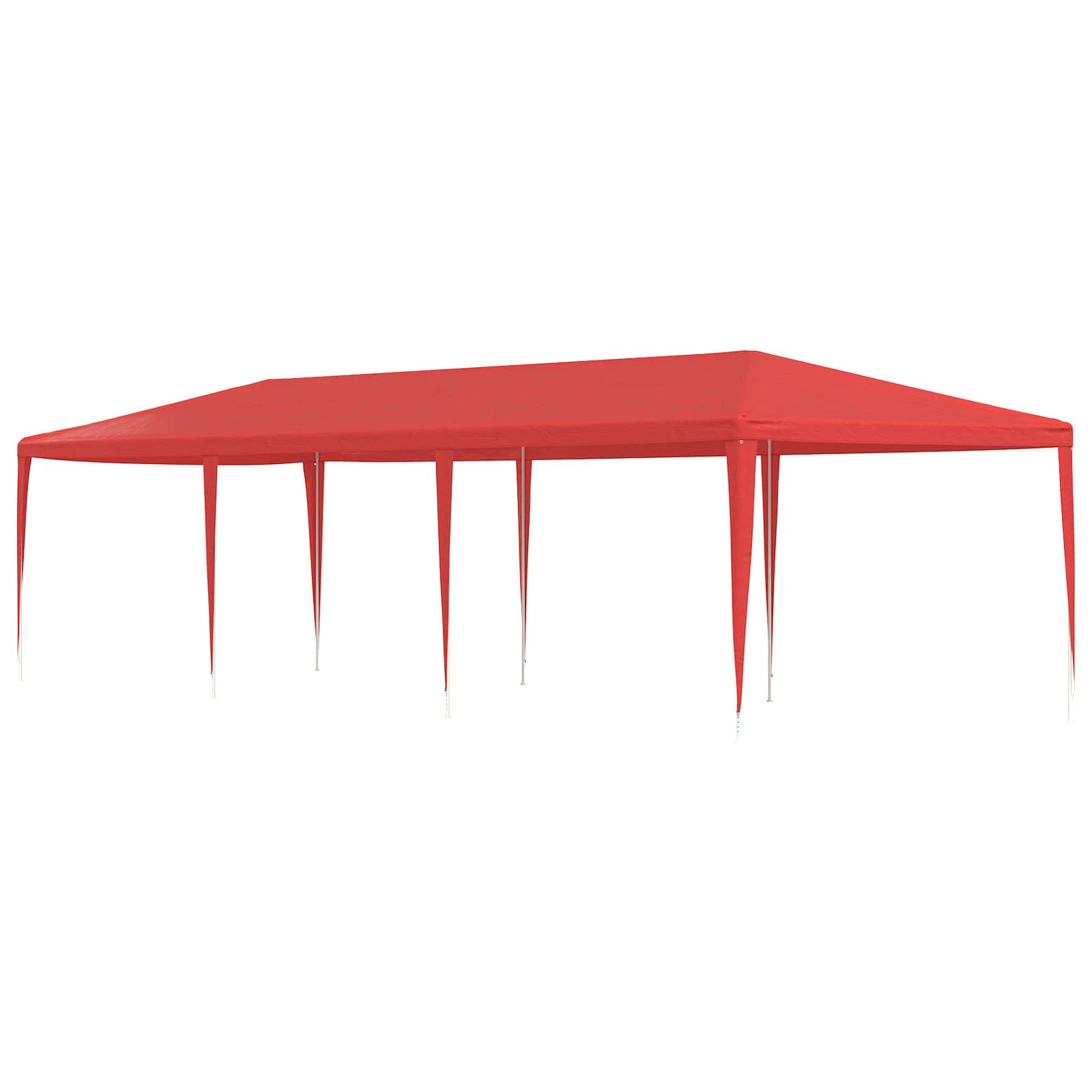 Tenda Party Rosso 900 x 300 x 255 cm PE e Acciaio