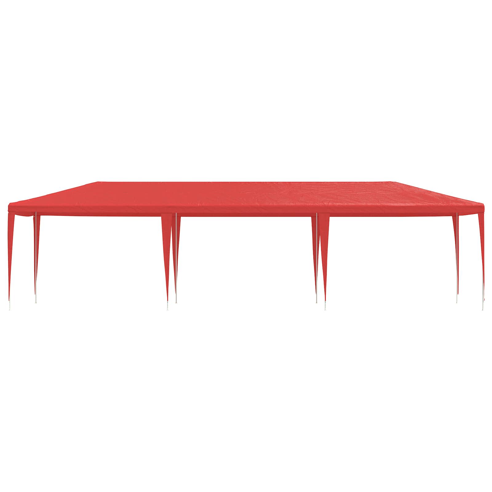 Tenda Party Rosso 900 x 300 x 255 cm PE e Acciaio