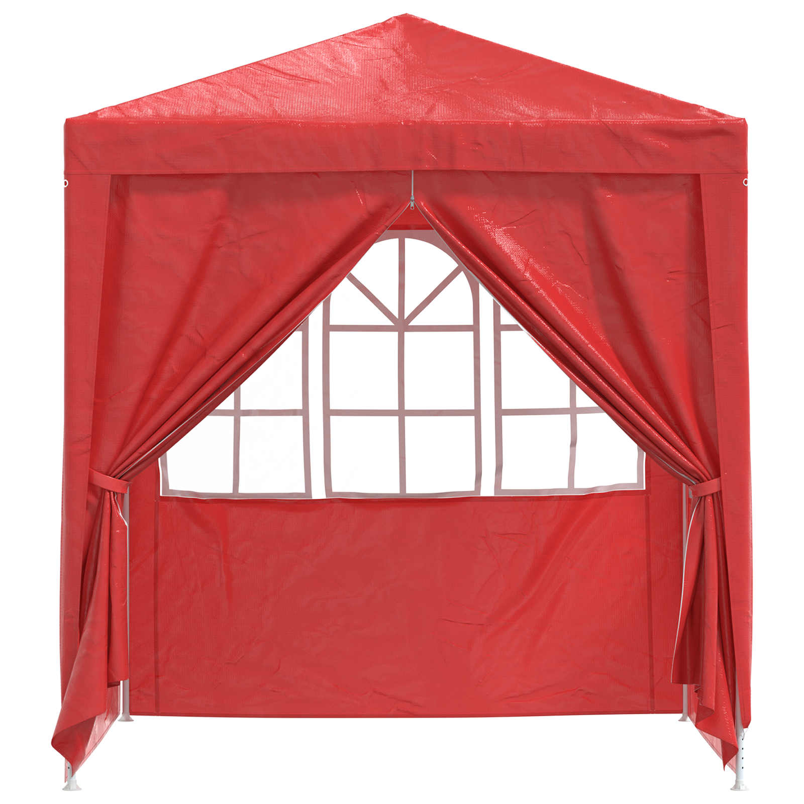 Tenda Party 200 x 200 x 240 cm Rosso PE e Acciaio