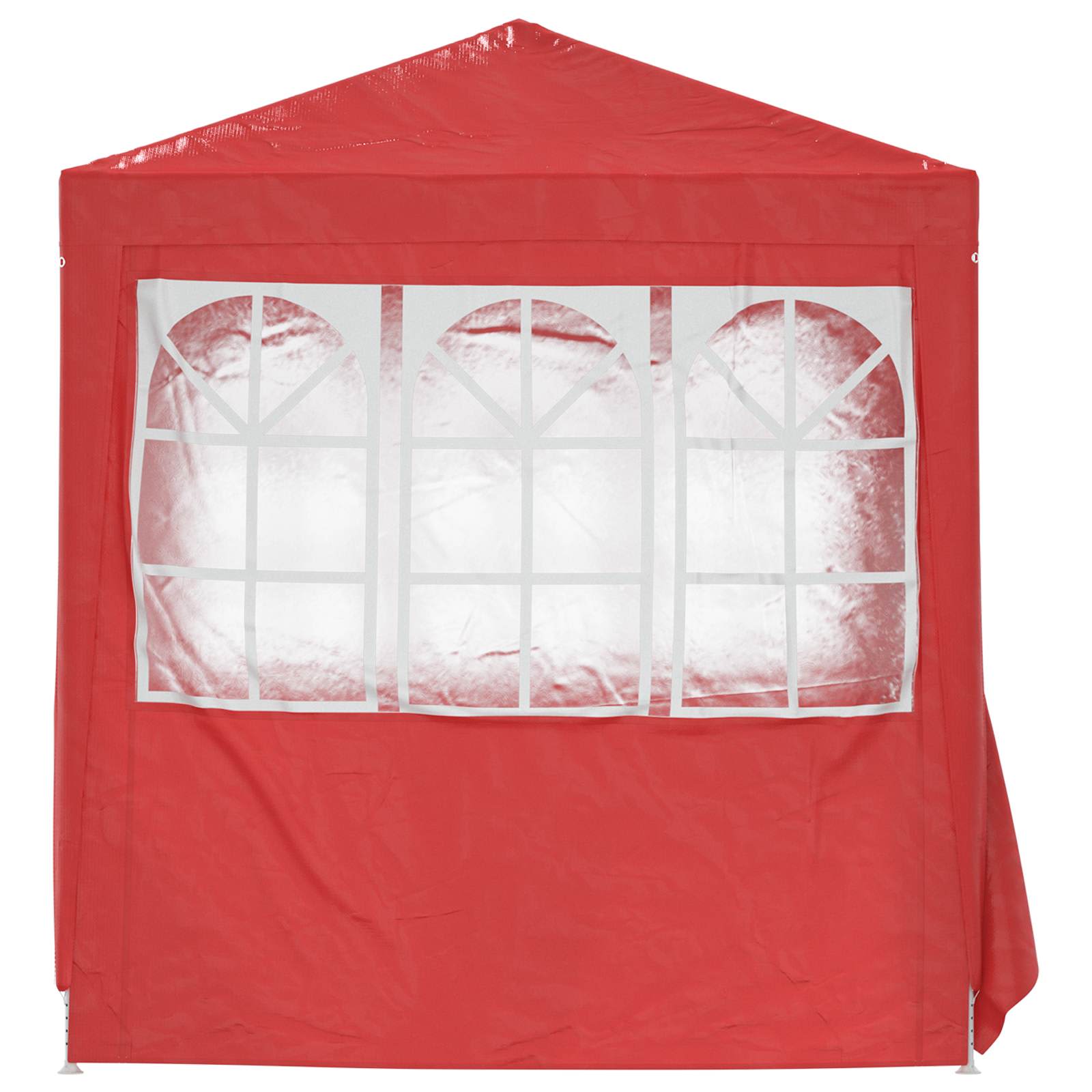 Tenda Party 200 x 200 x 240 cm Rosso PE e Acciaio