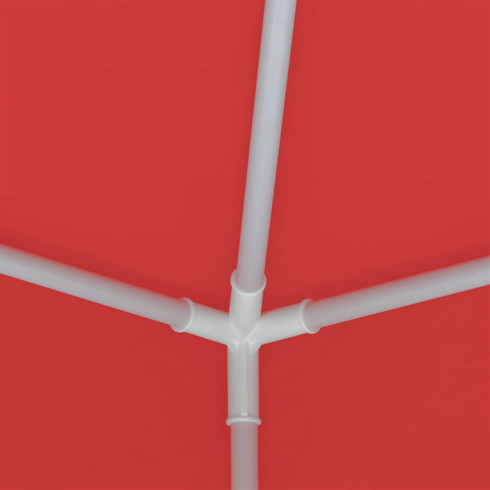 Tenda Party 200 x 200 x 240 cm Rosso PE e Acciaio