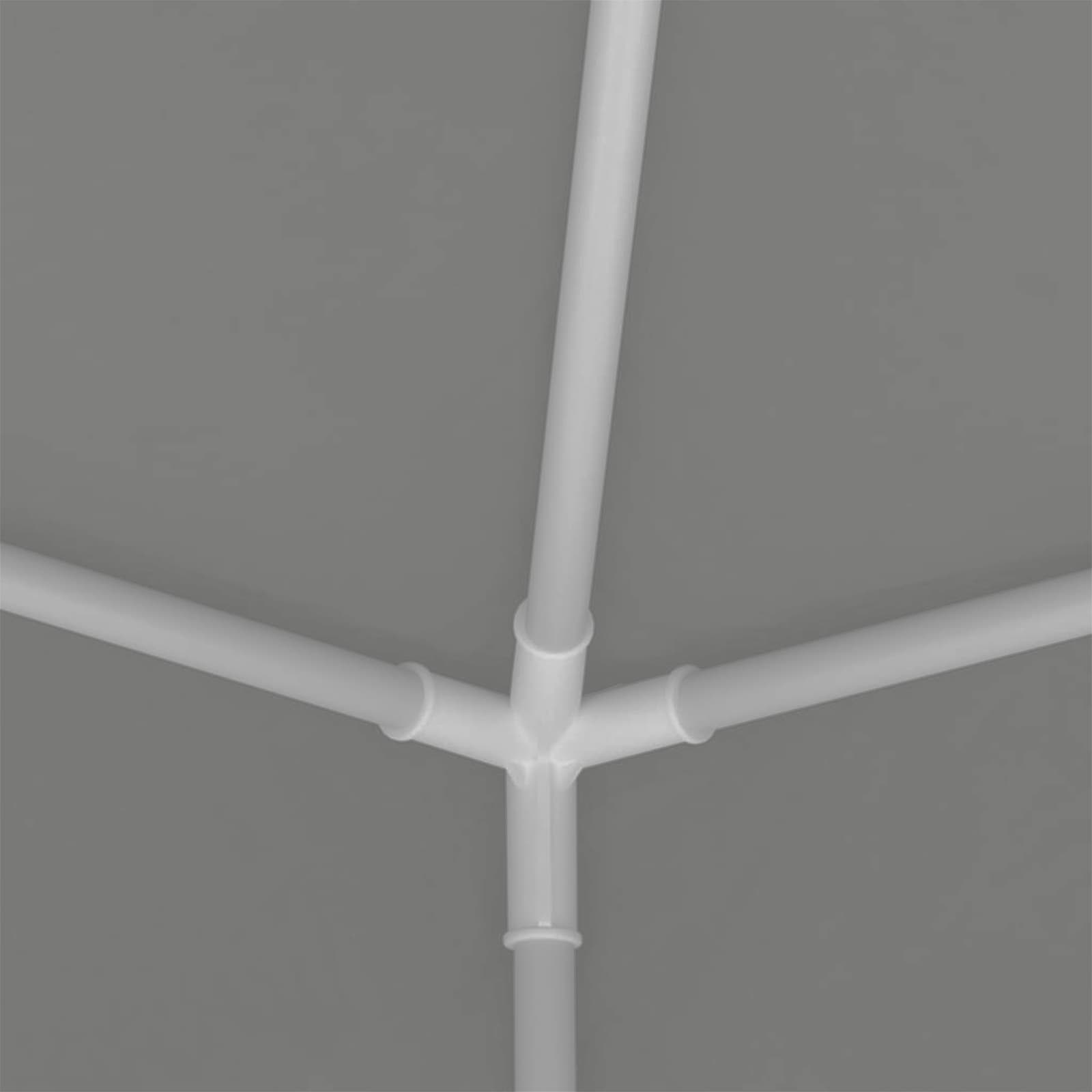 Tenda Party 250 x 250 x 240 cm Grigio Chiaro PE e Acciaio