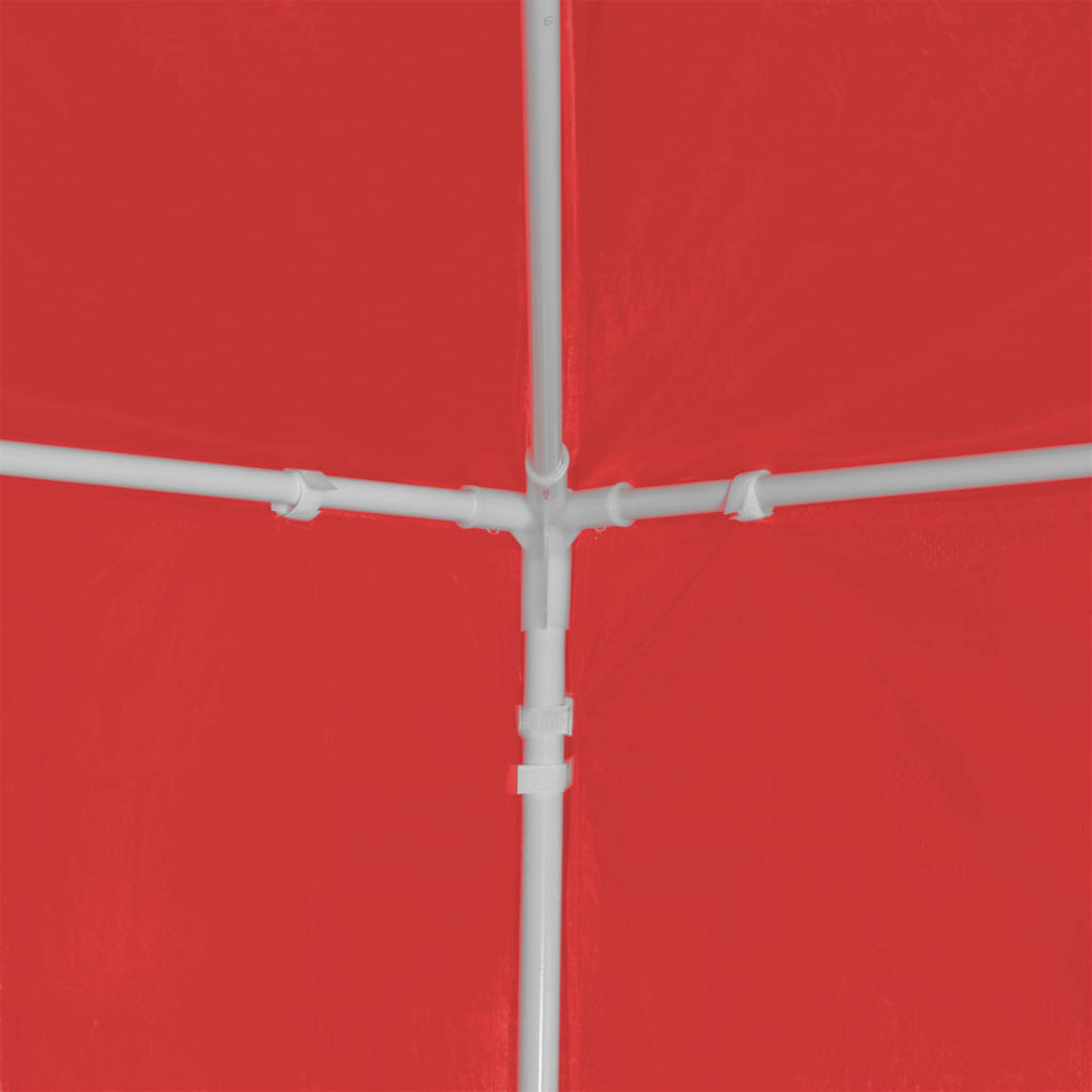 Tenda Party 900 x 300 x 255 cm Rosso PE e Acciaio