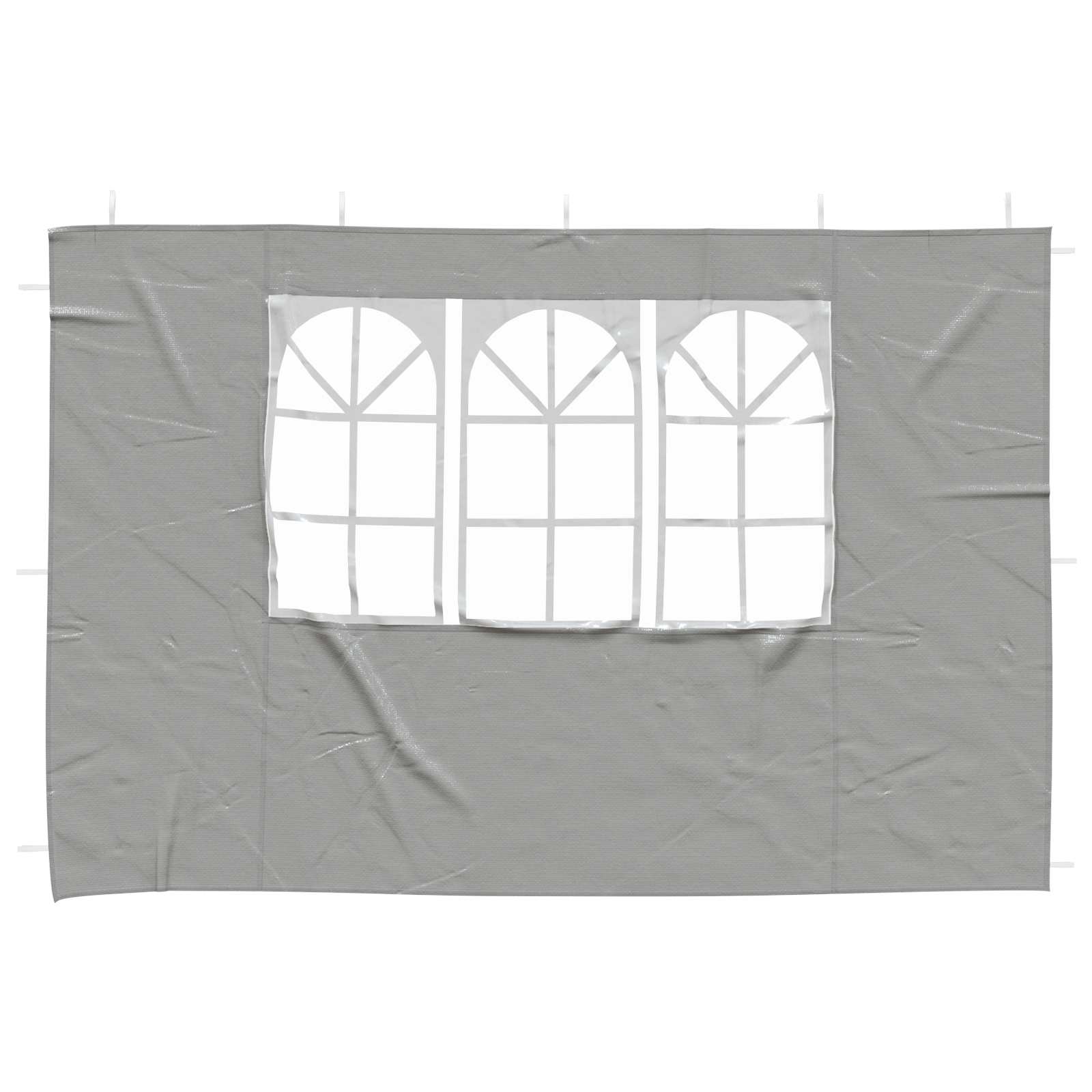 Parete per tenda da festa 2 pz 300 x 195 cm Grigio Chiaro