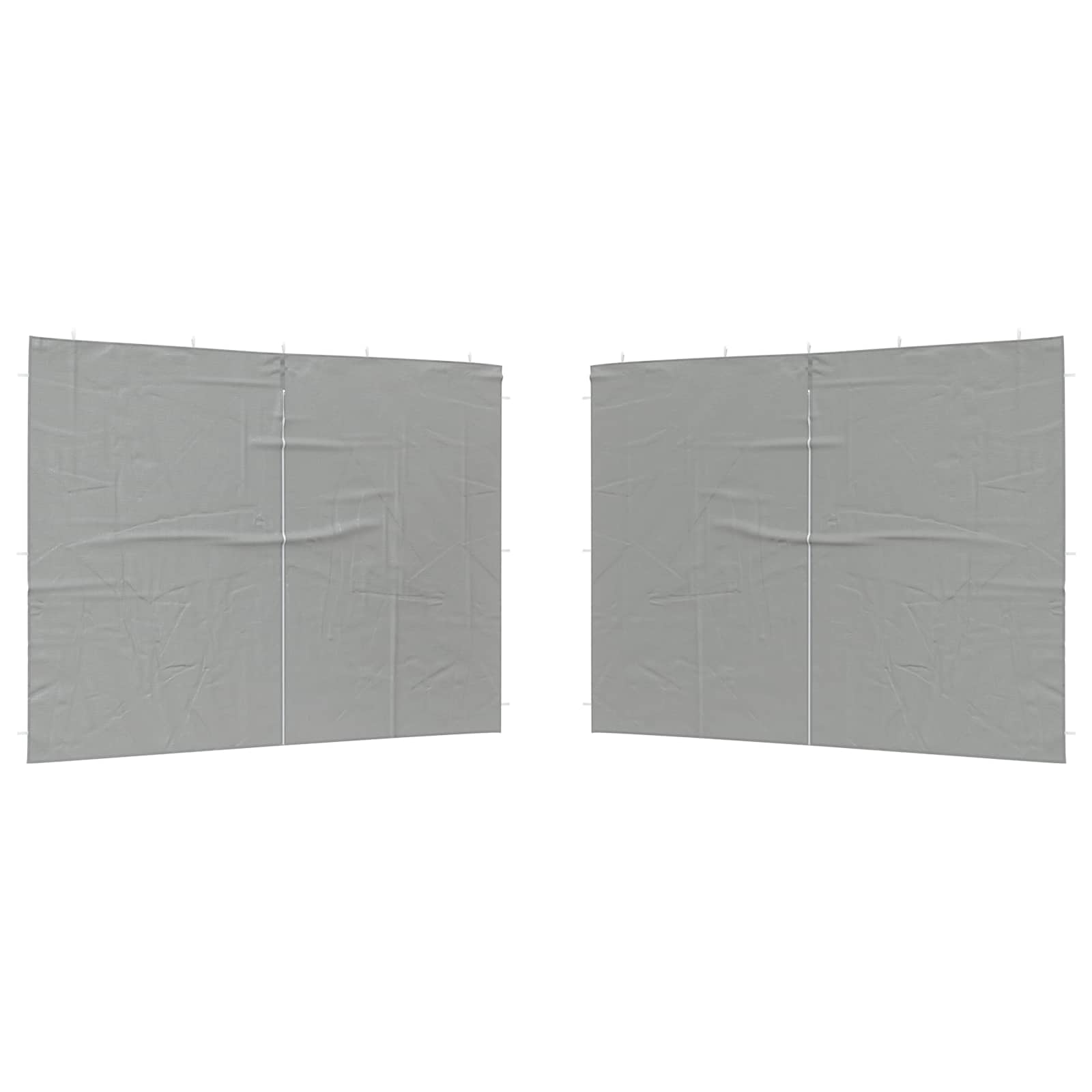 Parete per tenda da festa 2 pz 300 x 195 cm Grigio Chiaro