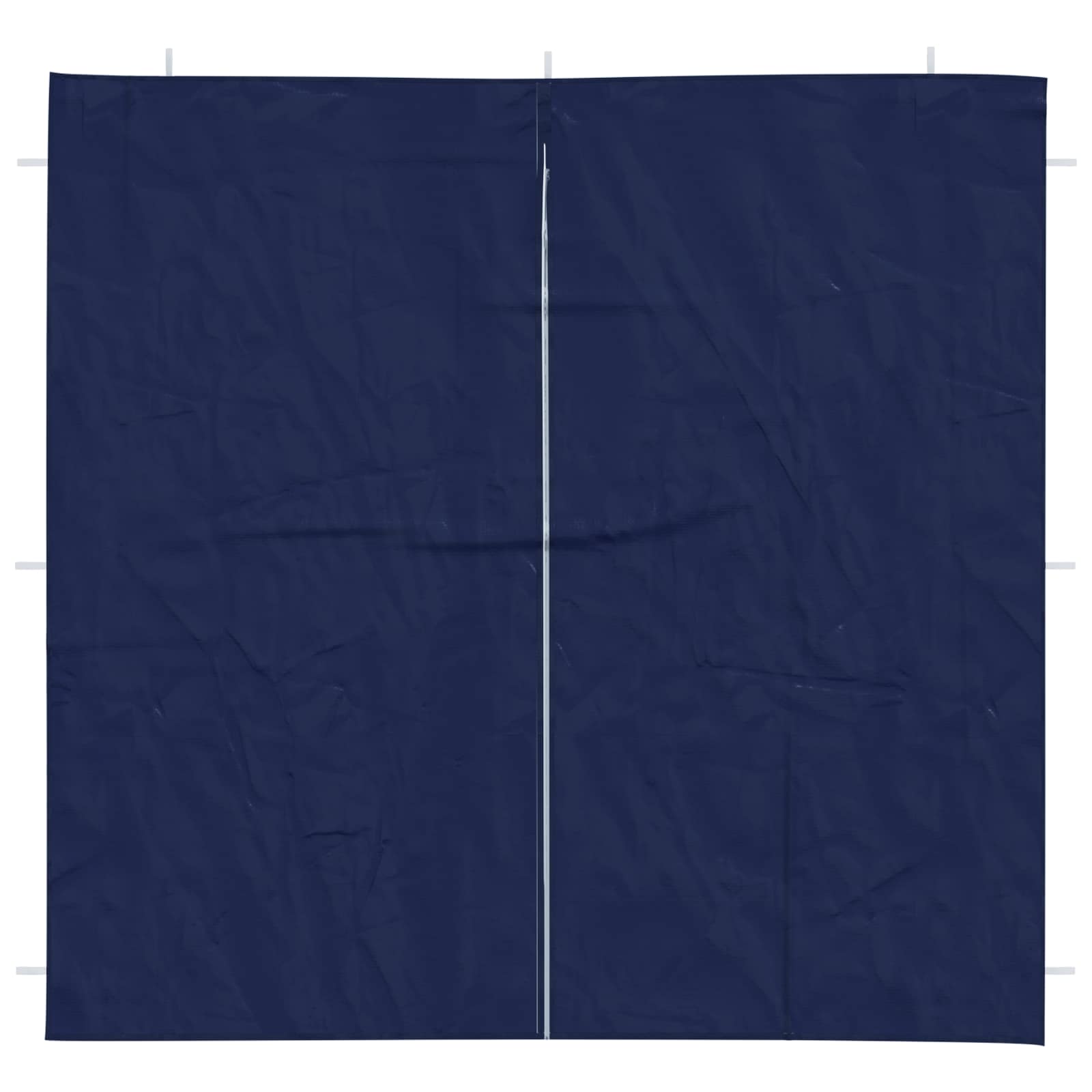 Parete per tenda da festa 2 pz 200 x 195 cm Blu PE e Acciaio