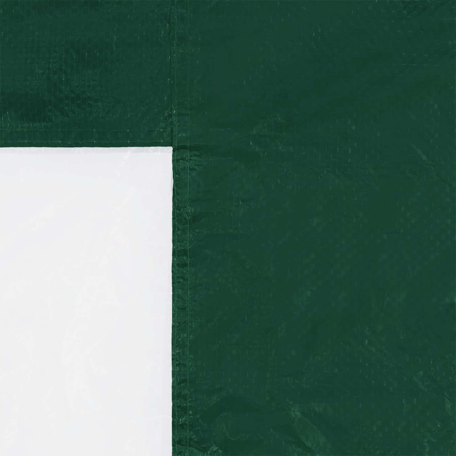 Parete per tenda da festa 2 pz 200 x 195 cm Verde PE e Acciaio