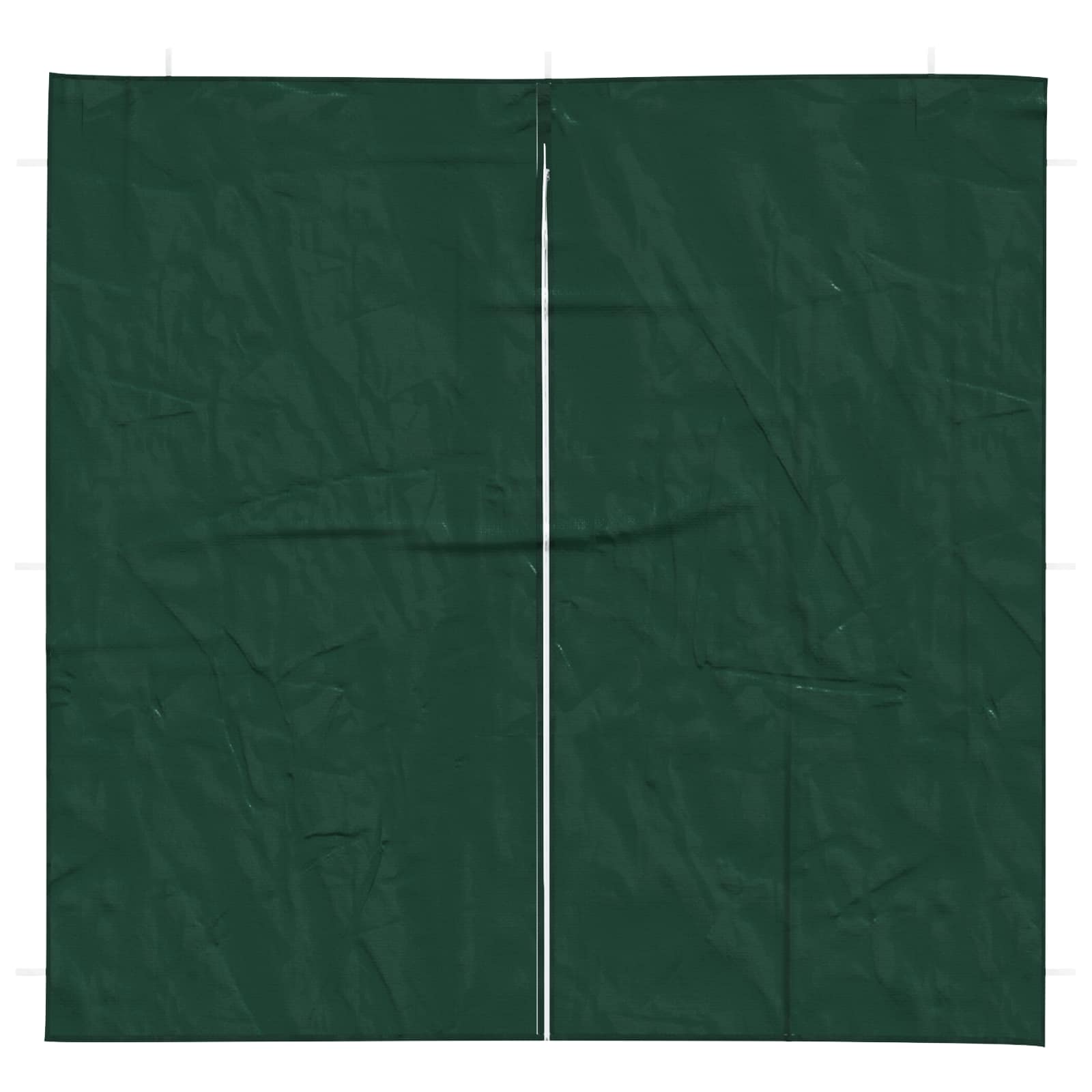 Parete per tenda da festa 2 pz 200 x 195 cm Verde PE e Acciaio